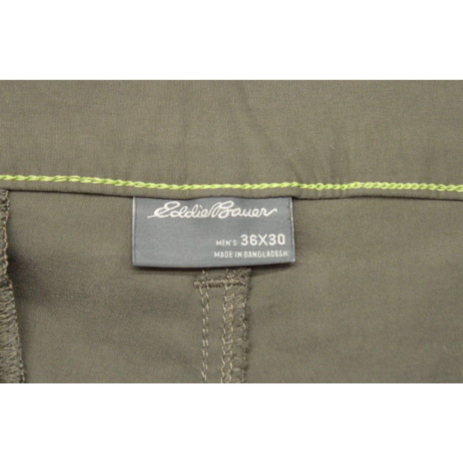 Eddie Bauer Eddie Bauer Takeoff Chino Hiking Pants Men's 36x30 Green Nylon Quick Dry Outdoor Size US 36 / EU 52 - 4 Thumbnail