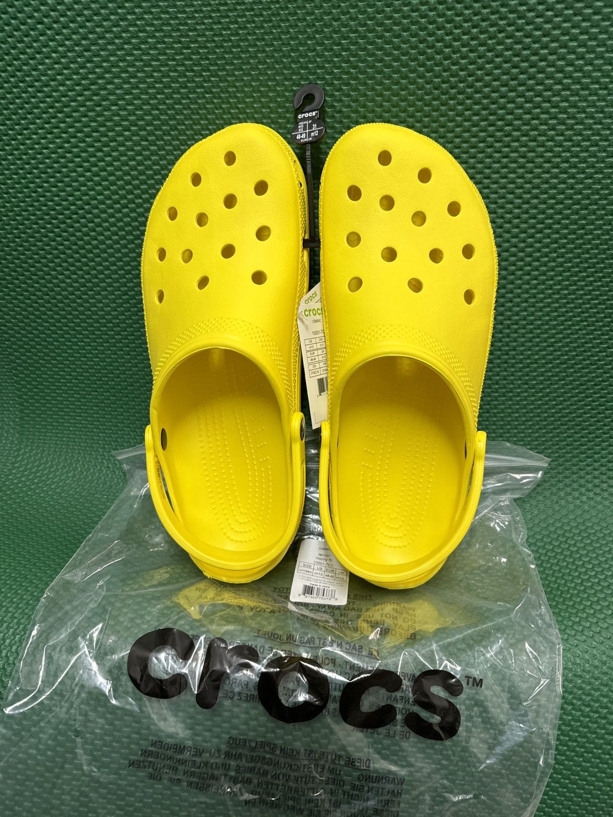 Crocs Crocs Classic Yellow Clogs, Men’s Size 13 Size US 13 / EU 46 - 2 Thumbnail