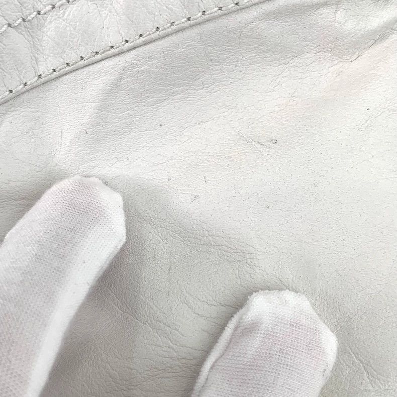 Gucci Gucci White hollow stitching jacket leather coat 2502-Nexta Size US M / EU 48-50 / 2 - 9 Thumbnail