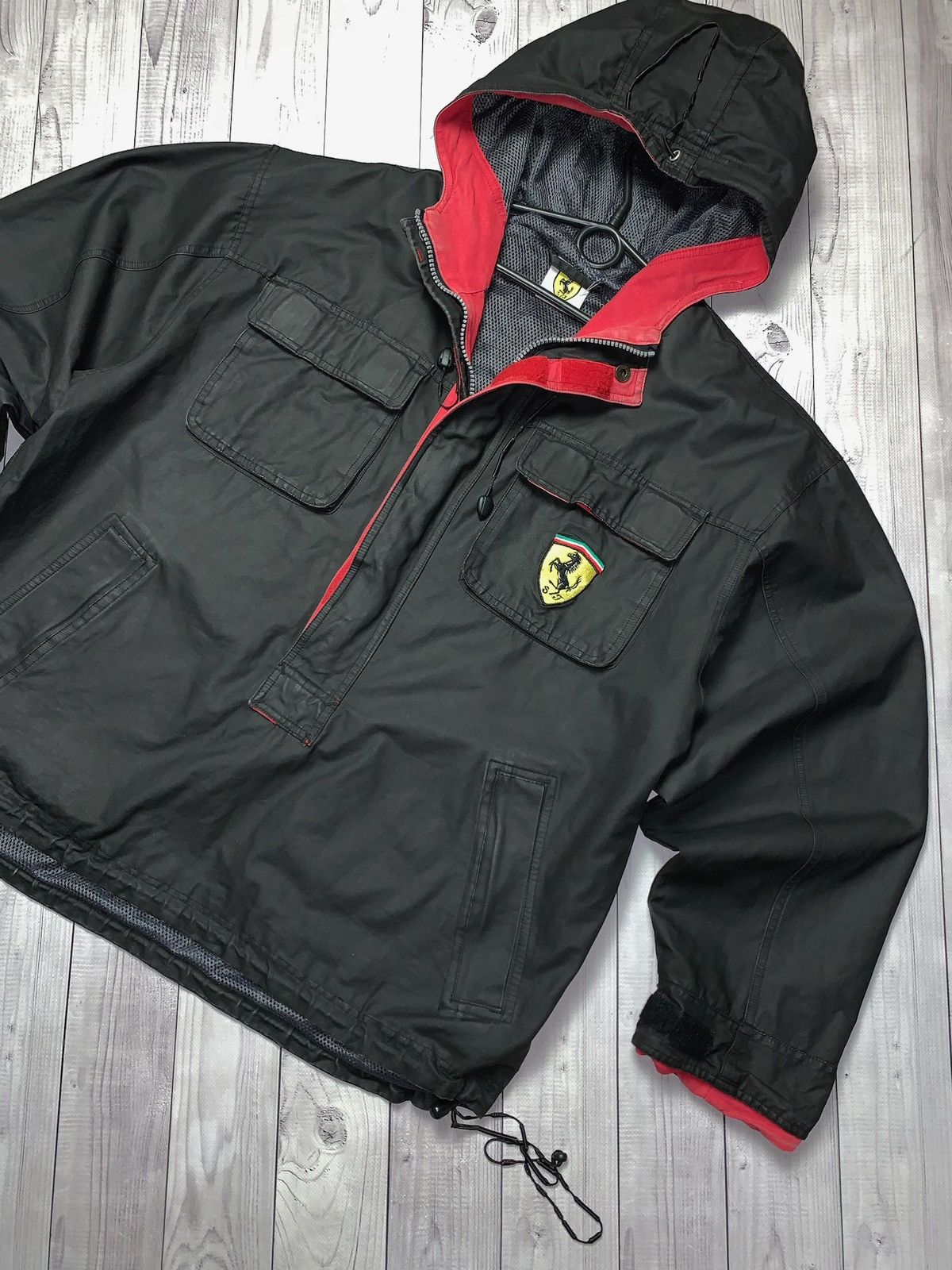 Ferrari × Vintage Vintage Ferrari anorak racing Jacket size L Size US L / EU 52-54 / 3 - 3 Thumbnail