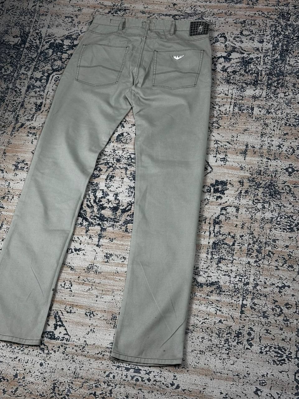 Emporio Armani Armani Jeans Grey Slim Metal Pocket Logo Pants Size US 31 - 12 Thumbnail