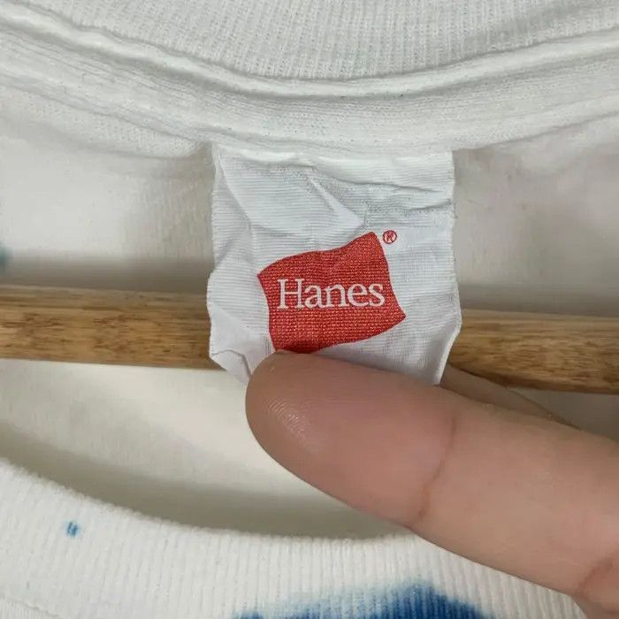Vintage Vintage HANES HAND PRINT Artwork Illustration Smoke Size L / US 10 / IT 46 - 6 Thumbnail