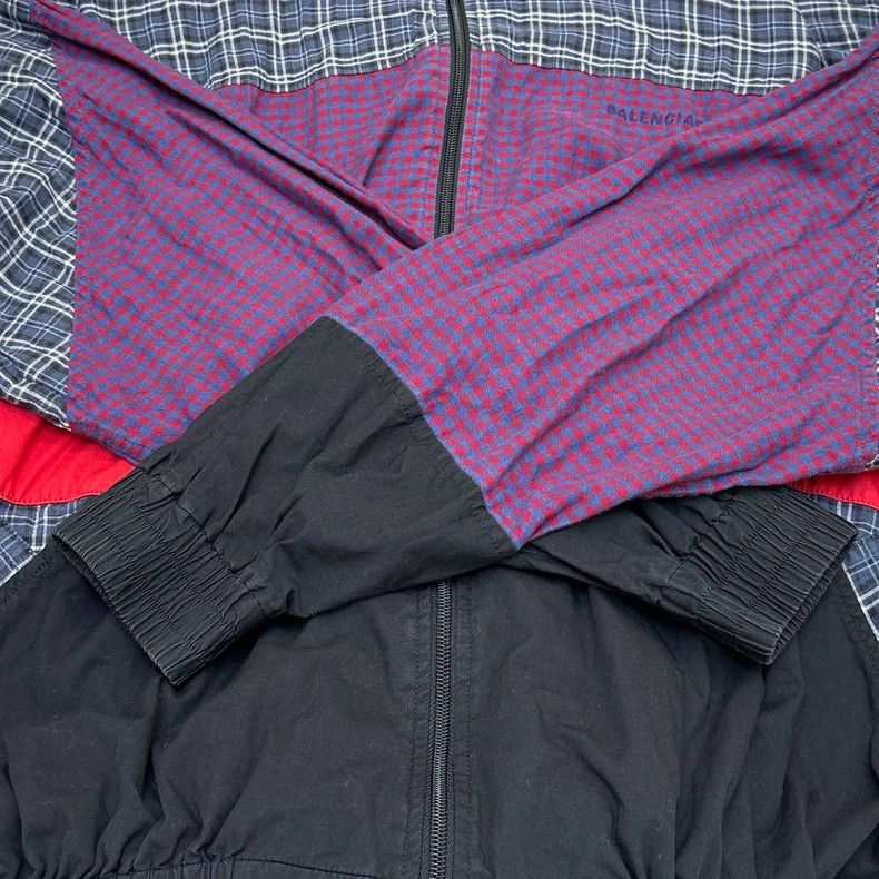 Balenciaga Balenciaga Patchwork plaid embroidered logo assault jacket Size US S / EU 44-46 / 1 - 6 Thumbnail