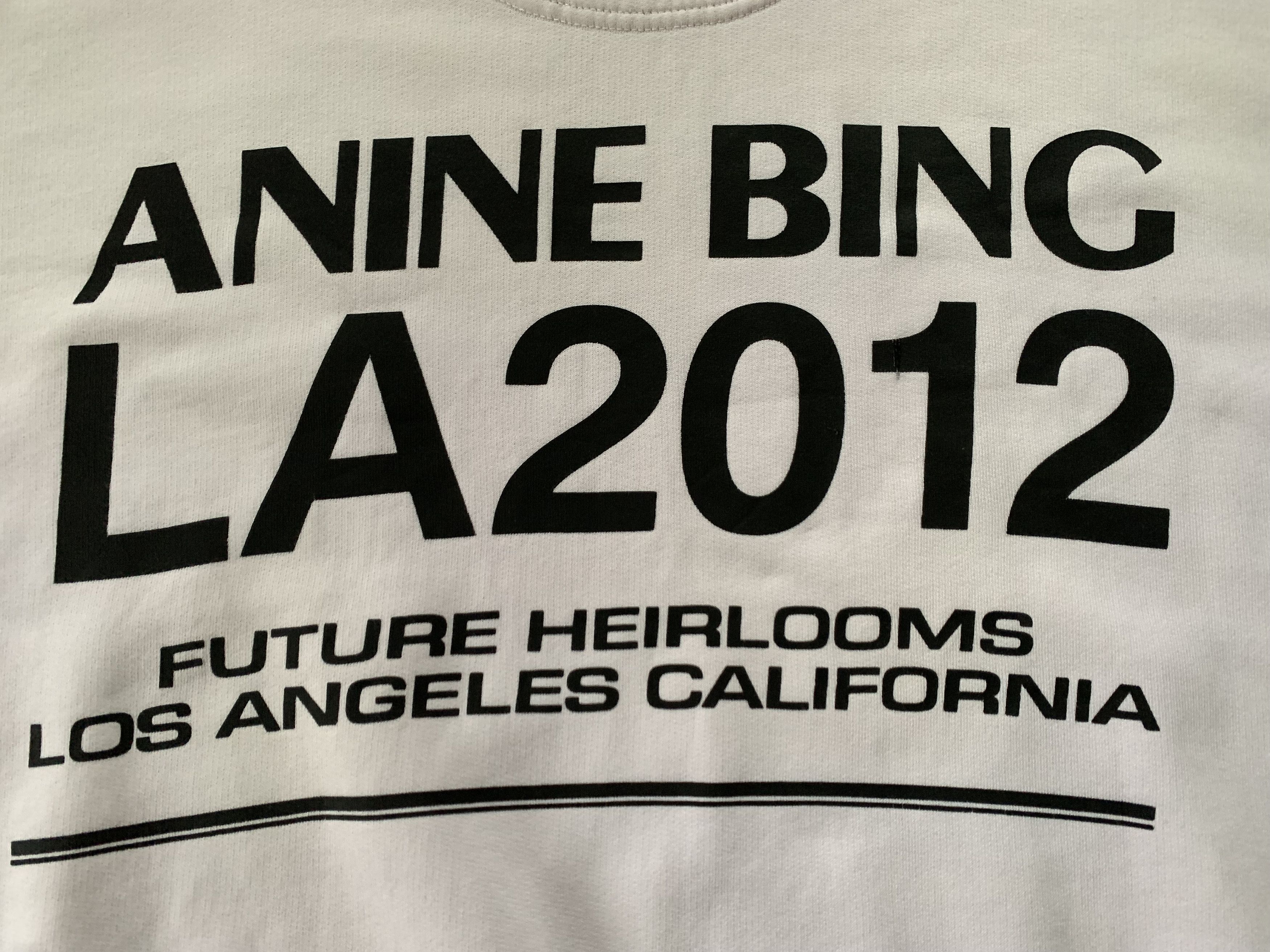 Anine Bing Anine Bing LA Beige Printed Sweatshirt 2012 Size L / US 10 / IT 46 - 6 Thumbnail
