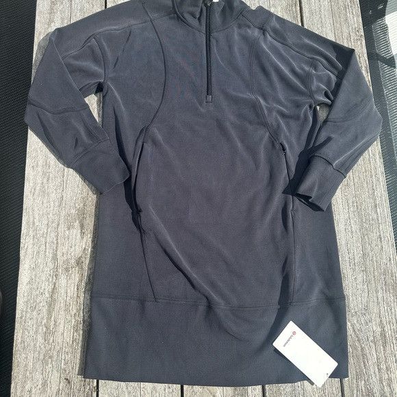 Lululemon Softstreme Long-Sleeve Half-Zip Dress Black