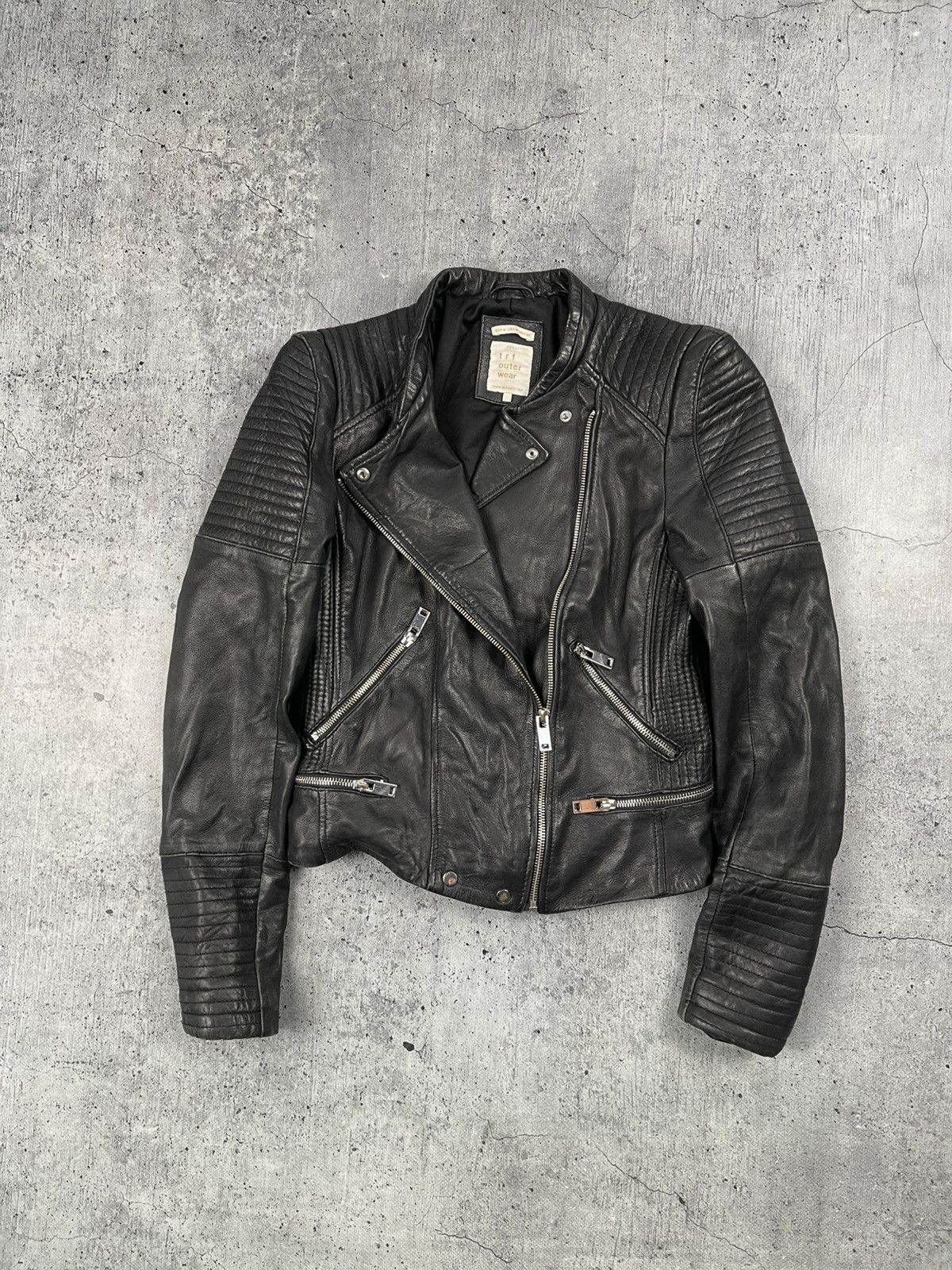 90s luna mattino zip short leatherjacket 【公式通販】