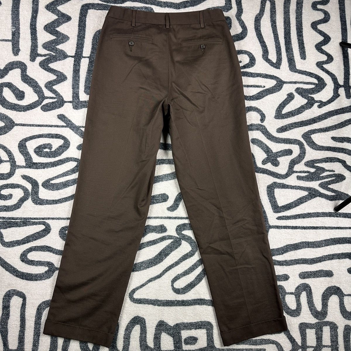 Lands' End Land’s End Casual Pleated Cuffed Brown Pants Size 34 Size US 34 / EU 50 - 5 Thumbnail