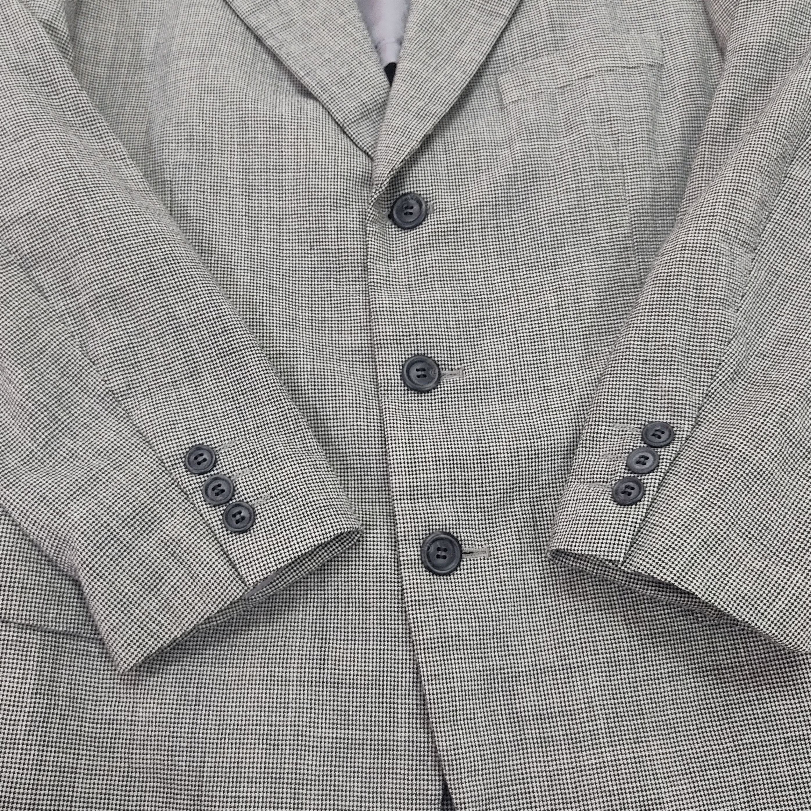 Issey Miyake × Vintage IM MIYAKE Studio Design Checkered Wool Blazer Coat Size US M / EU 48-50 / 2 - 12 Thumbnail