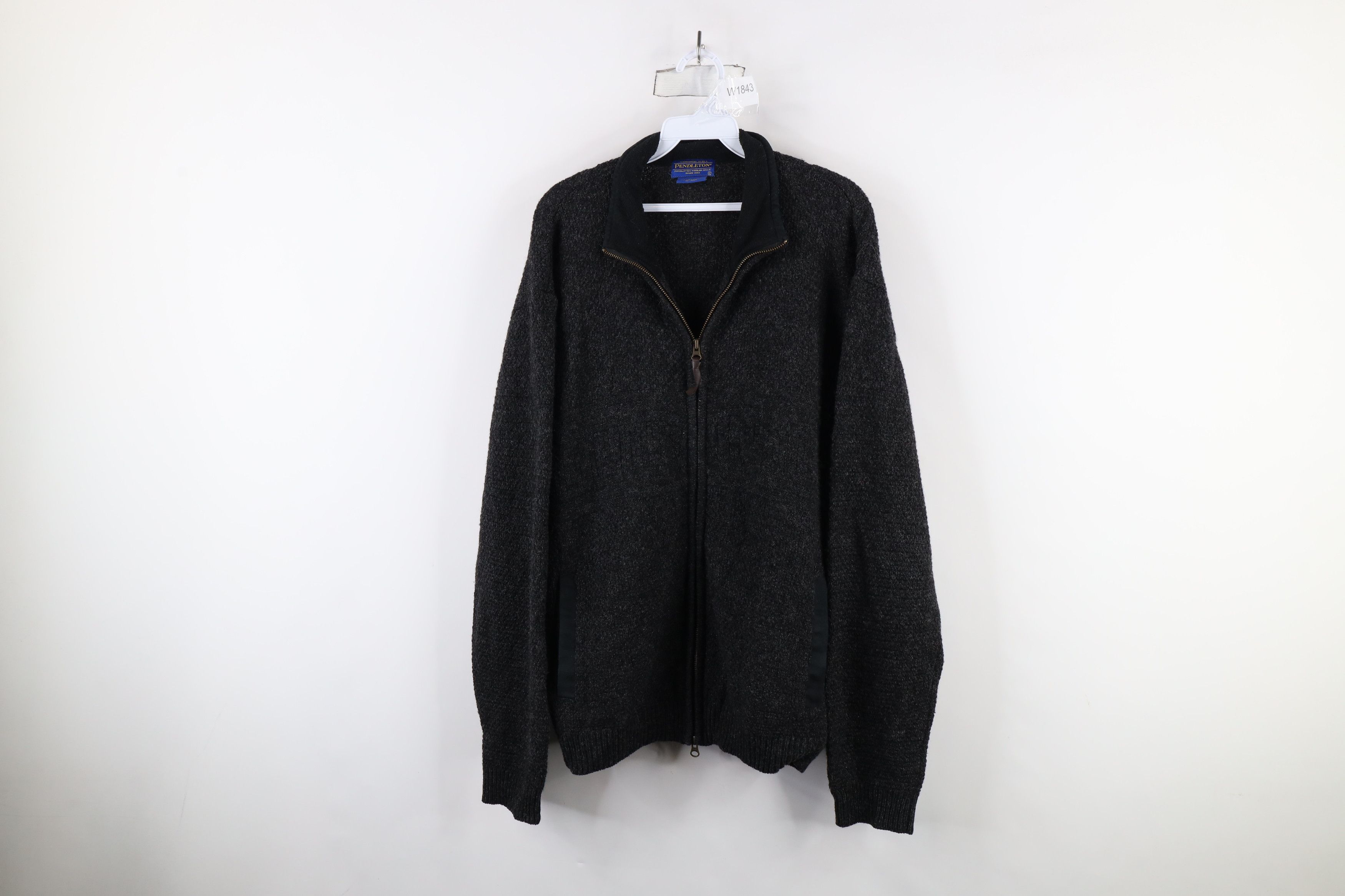 Pendleton × Vintage Vintage Pendleton Shetland Knit Full Zip Cardigan Sweater Size US L / EU 52-54 / 3 - 1 Thumbnail