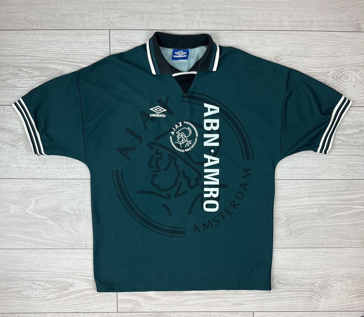 Umbro Umbro Ajax Vintage 1995 Away Kit Soccer Jersey Shirt Size US XL / EU 56 / 4 - 2 Thumbnail