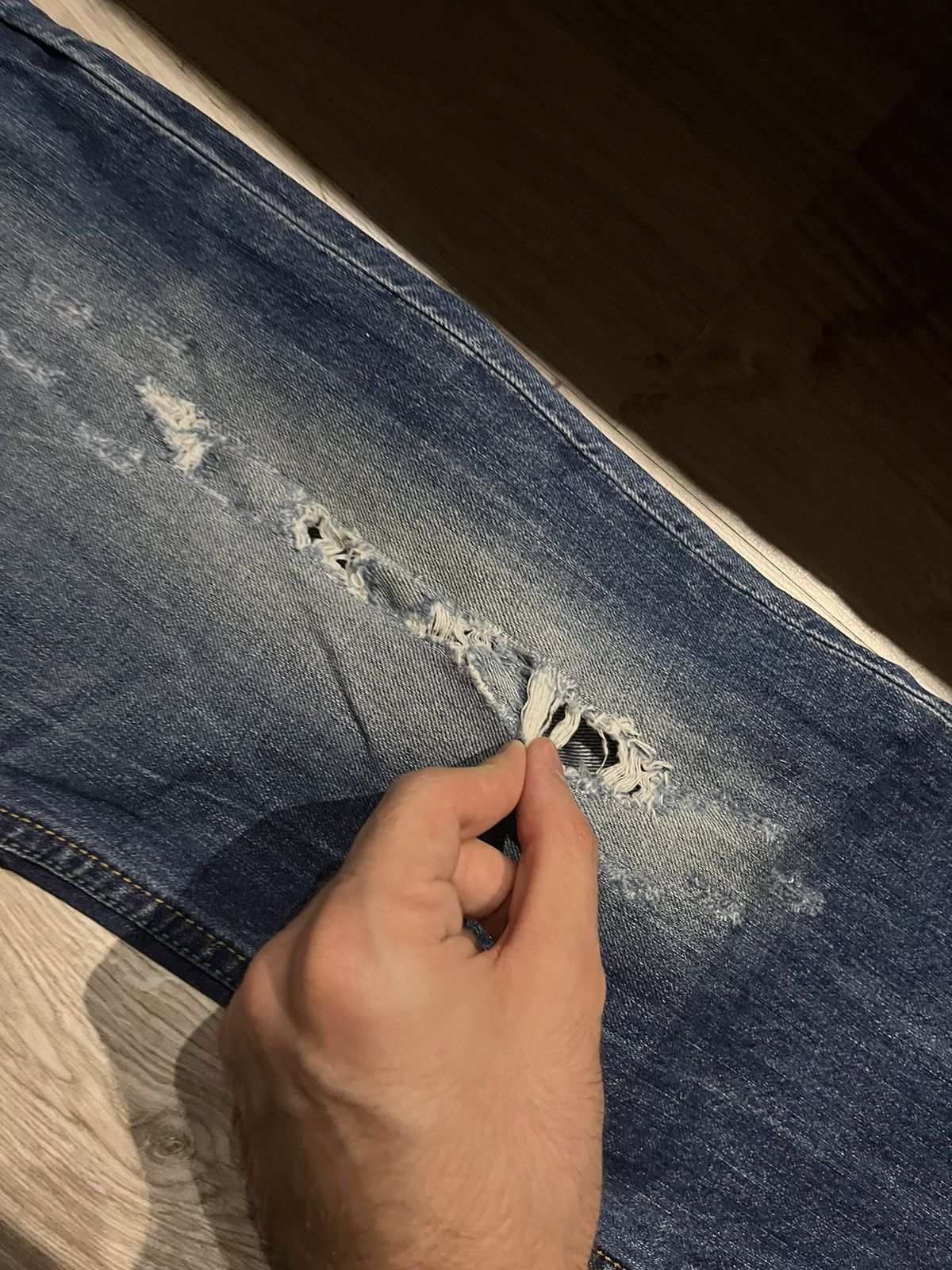 Diesel × Vintage Vntage 90 Diesel Disstresed washed Flare Low Rise jeans Y2k Size US 30 / EU 46 - 12 Thumbnail