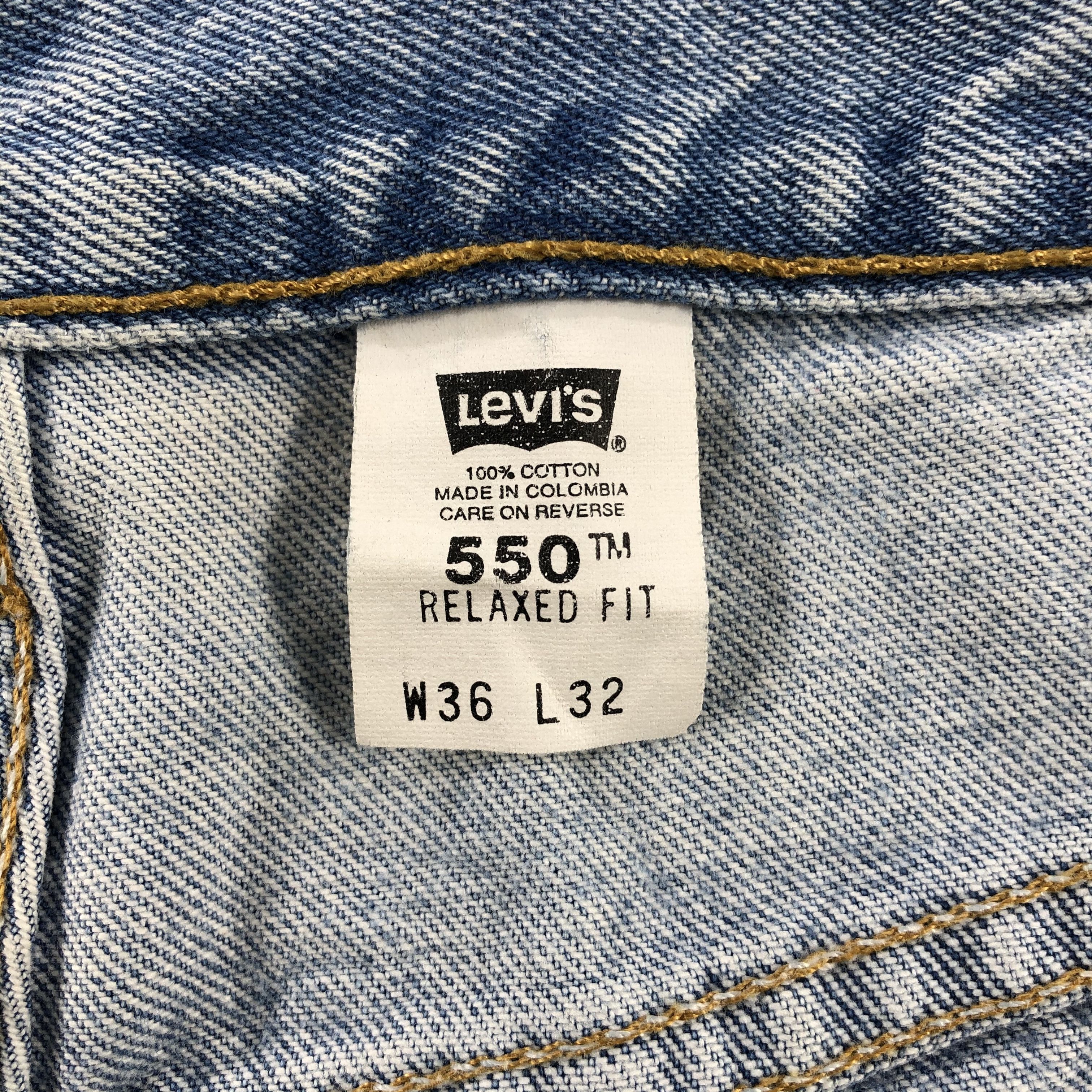 Levi's × Vintage 90s Vintage Light Wash Levis 550 Jeans-JM1708 Size US 35 - 12 Thumbnail