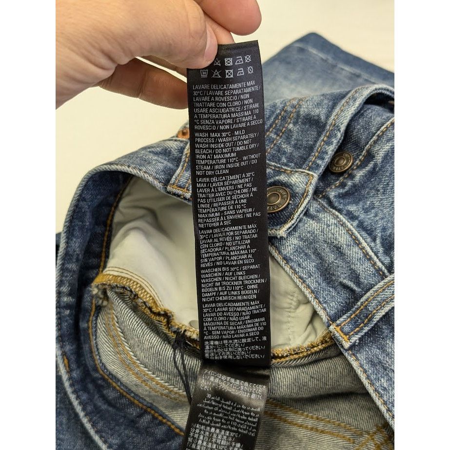 Balenciaga o1rshd1 Denim Jeans in Blue Size US 29 - 19 Thumbnail