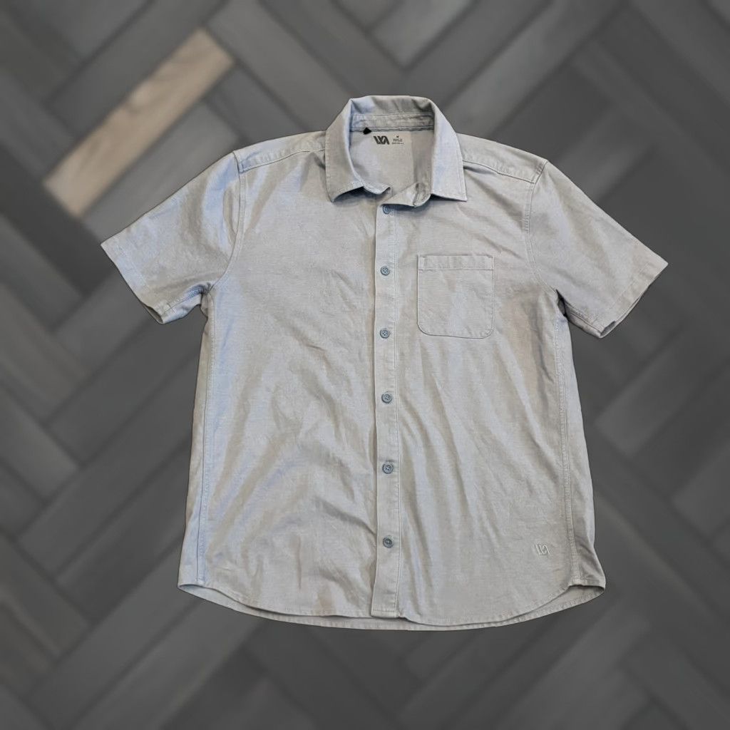 Vintage VRST Shirt Mens Medium Blue Short Sleeve Button Casual Stretch Comfort Shirt Size US M / EU 48-50 / 2 - 1 Thumbnail