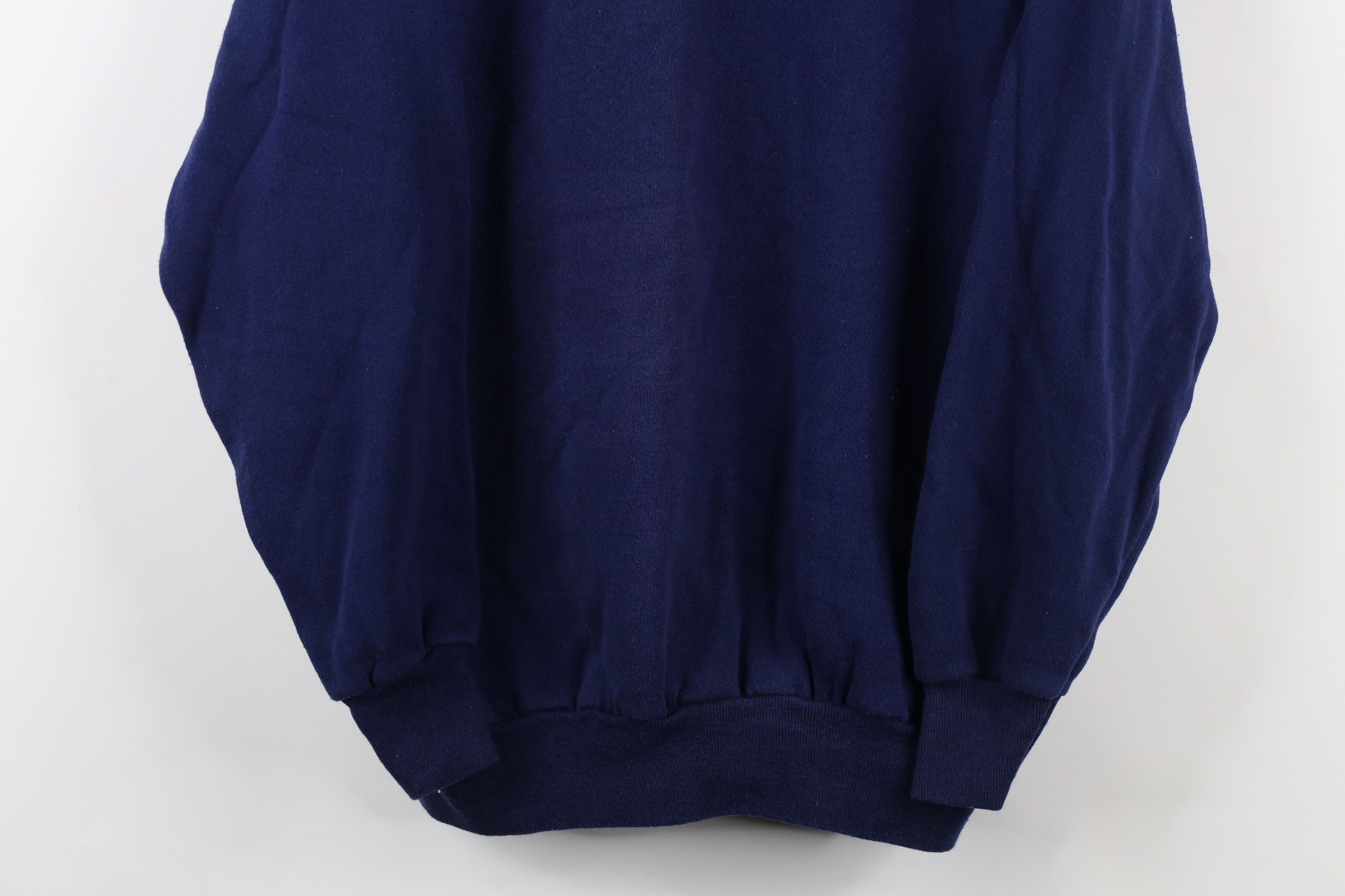 Vintage Vintage 70s 80s Streetwear Crewneck Sweatshirt Blue USA Size XL / US 12-14 / IT 48-50 - 3 Thumbnail