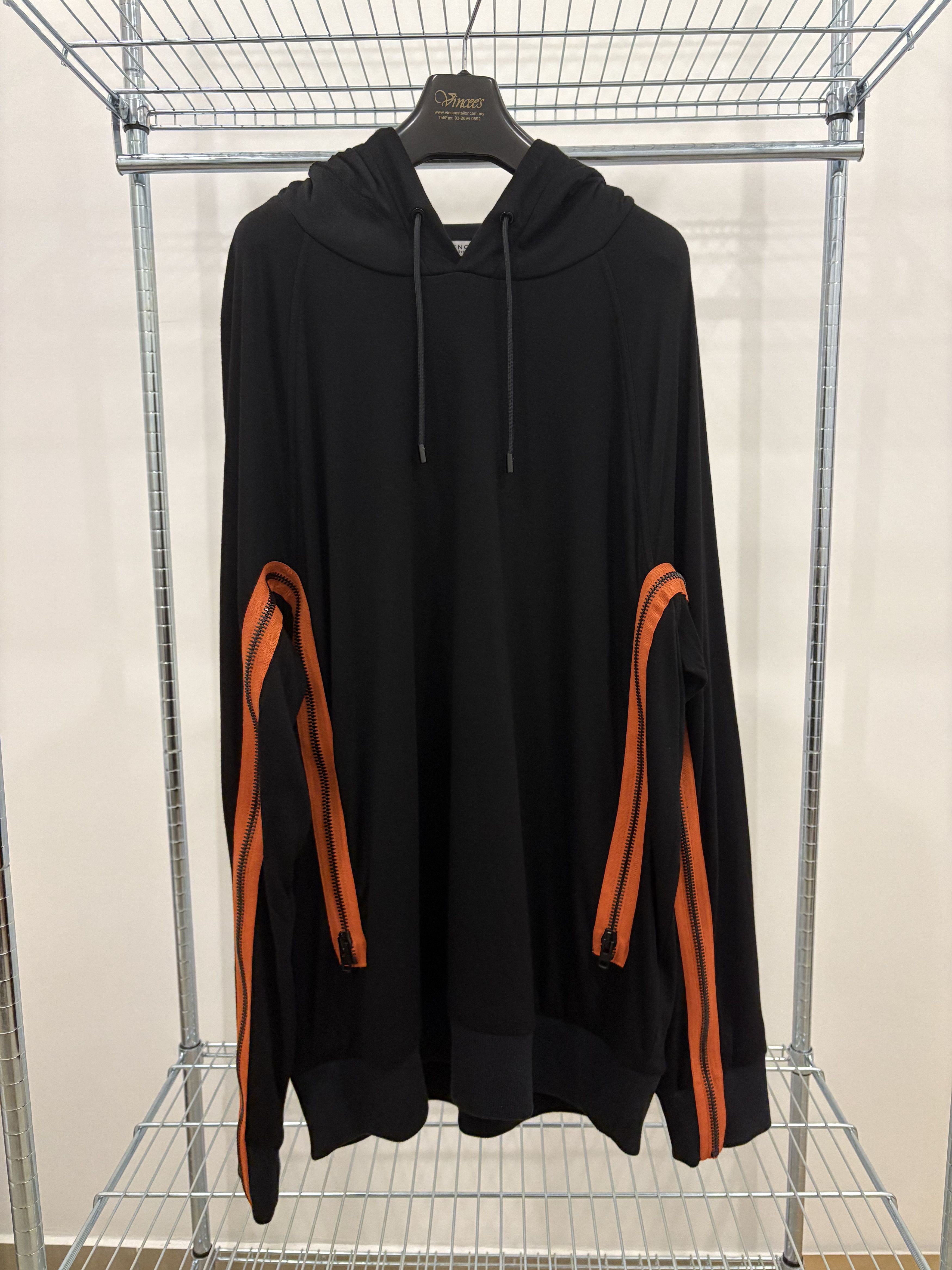 Givenchy Givenchy SS16 Orange Zip Sleeve Hoodie Size US XL / EU 56 / 4 - 1 Thumbnail