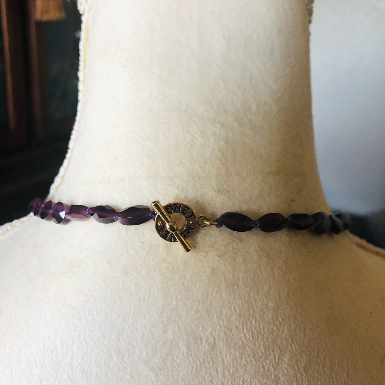 Monet Vintage Monet graduated genuine faceted amethyst necklace Size ONE SIZE - 7 Thumbnail