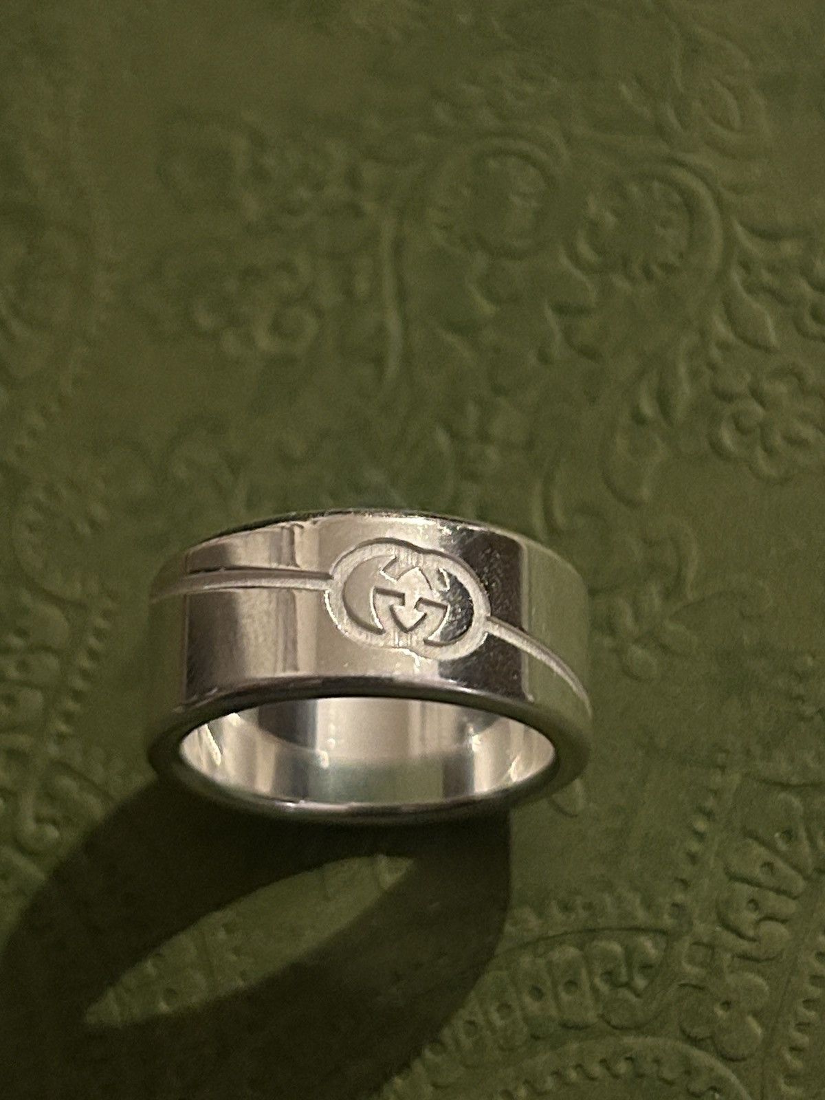 Gucci Gucci Interlocking G Silver 925 Gucci Tag Ring 774053 Size ONE SIZE - 9 Thumbnail