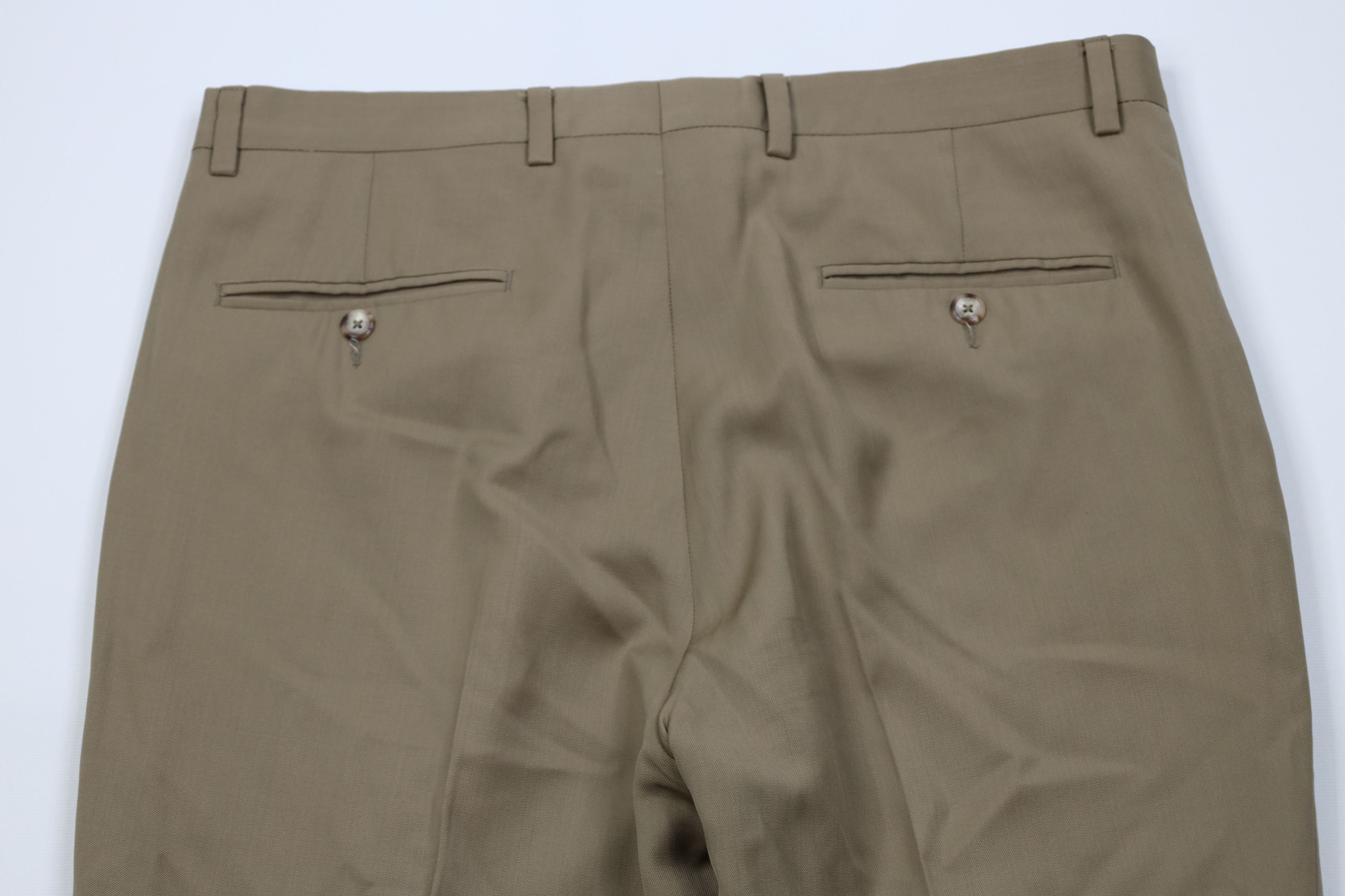 Jos. A. Bank Jos A Bank Executive Tailored Fit Wool Knit Chino Pants Size US 33 - 12 Thumbnail
