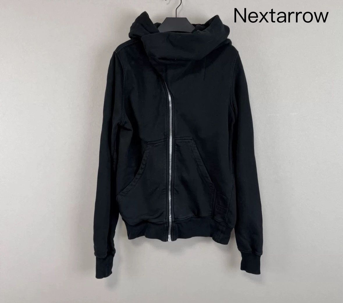 Rick owens Double Line Black Wizard Hoodie