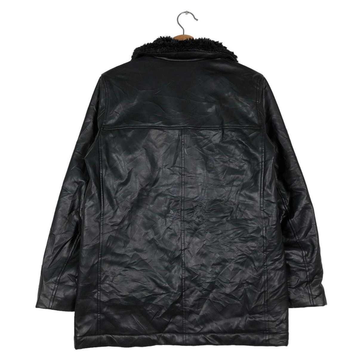 Japanese Brand 🔥Vtg Leather Jacket Biker Shearling Ines De La Fressange Size US M / EU 48-50 / 2 - 8 Thumbnail