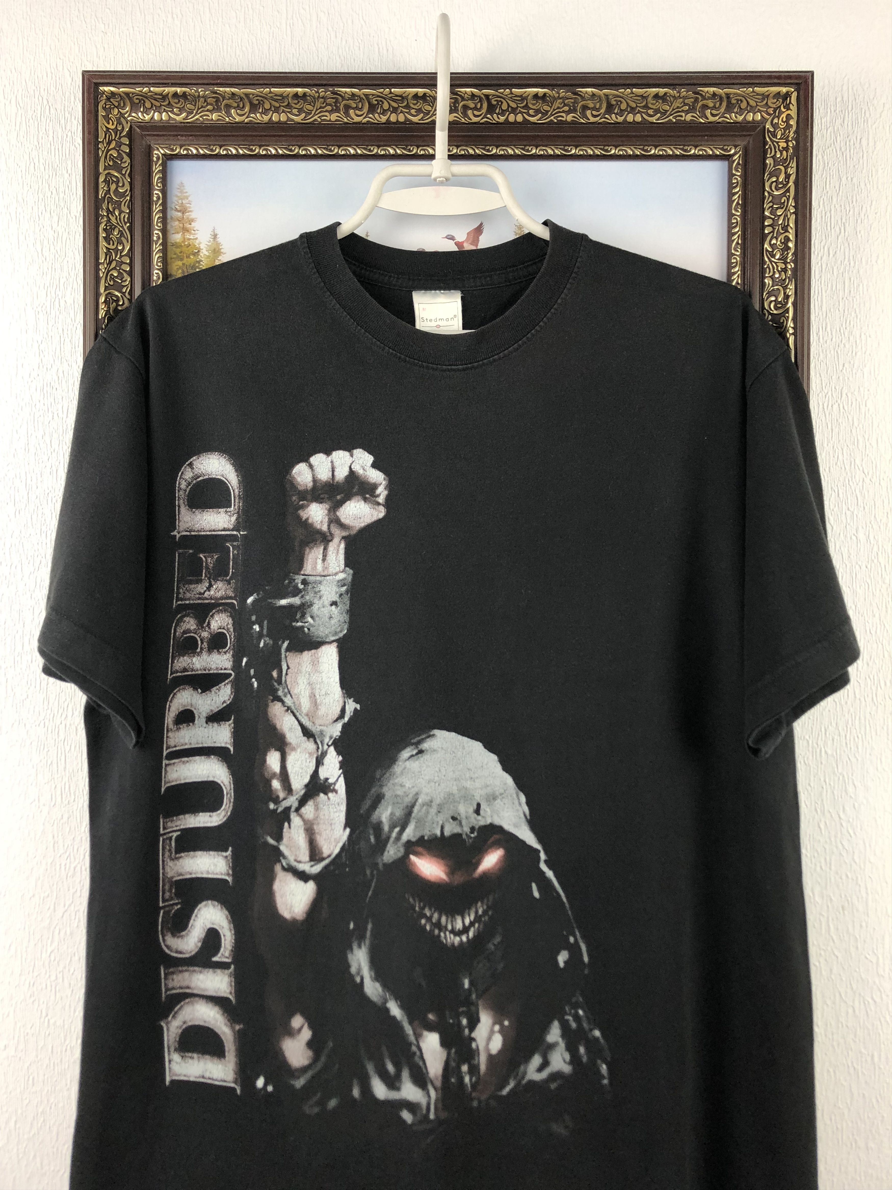 Band Tees Vintage Disturbed Band Shirt Metal Rock Black Tee Rare Mens Size US M / EU 48-50 / 2 - 2 Thumbnail