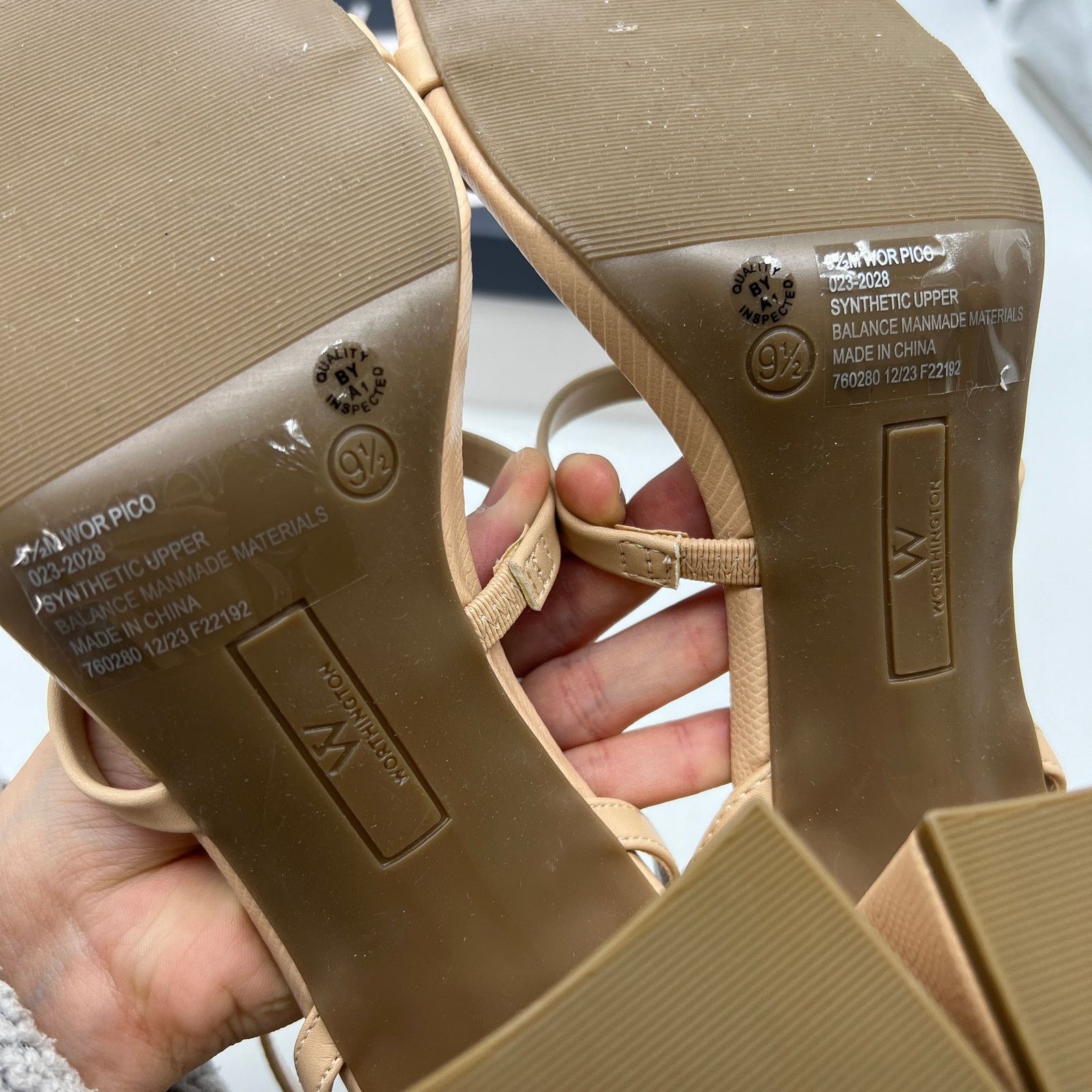 Other Worthington Womens Pico Heeled Sandals Nude Color Size 9.5M Size US 9.5 / IT 39.5 - 8 Thumbnail