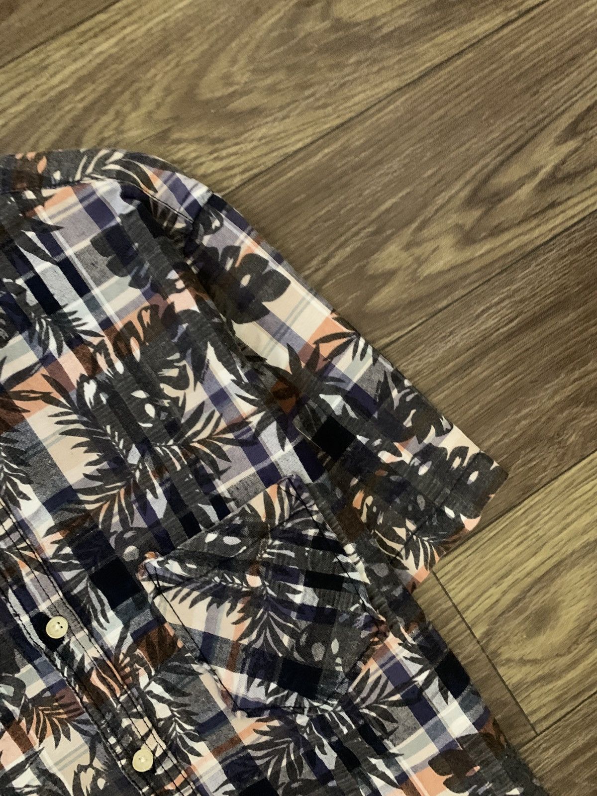 Japanese Brand Mens Shirt KRIFF MAYERS Japan Floral Short Sleeve Size US L / EU 52-54 / 3 - 6 Thumbnail