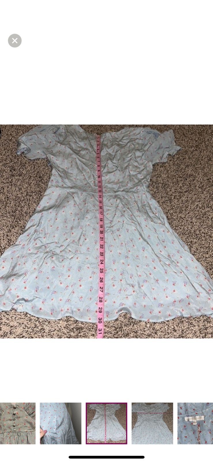 LoveShackFancy Loveshackfancy small ruby silk crepe mini dress Size S / US 4 / IT 40 - 10 Thumbnail