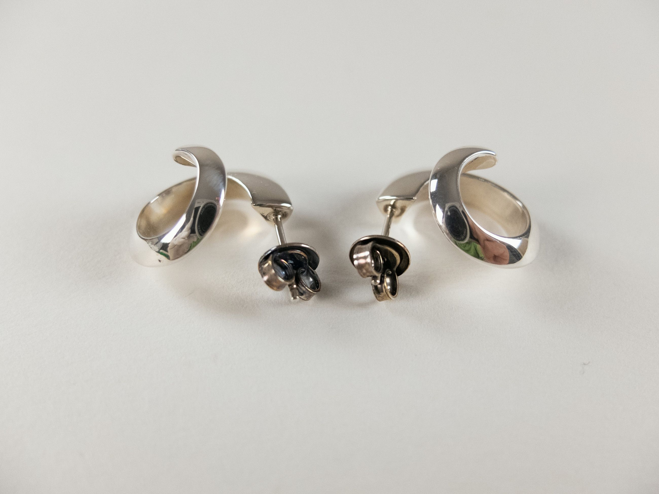 Bottega Veneta BOTTEGA VENETA Spiral Sterling silver hoop earrings Italy q Size ONE SIZE - 3 Thumbnail