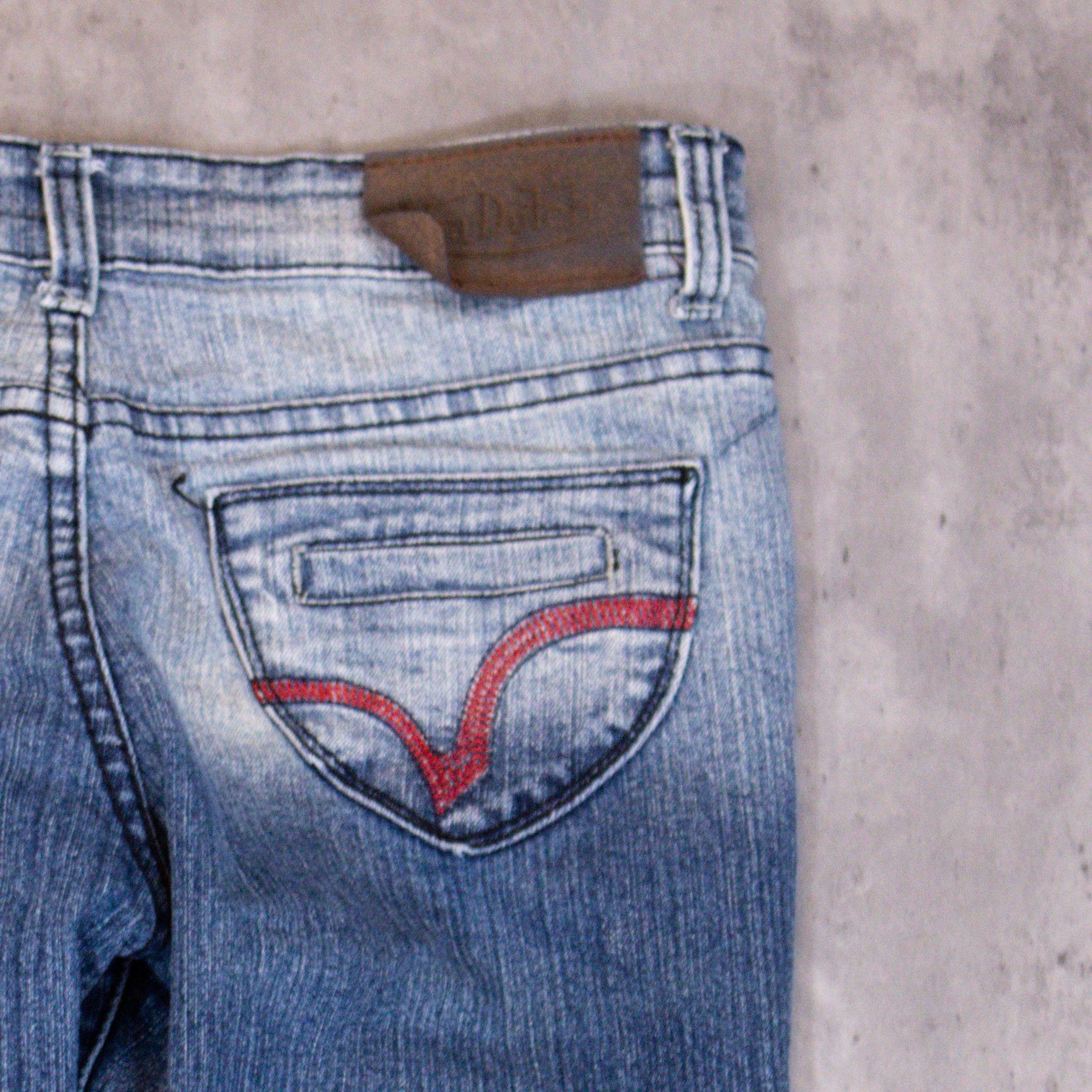 Vintage × Von Dutch Y2K 2000's Von Dutch Midwash Indigo Skinny Denim Jeans Pants Size US 30 / EU 46 - 16 Thumbnail