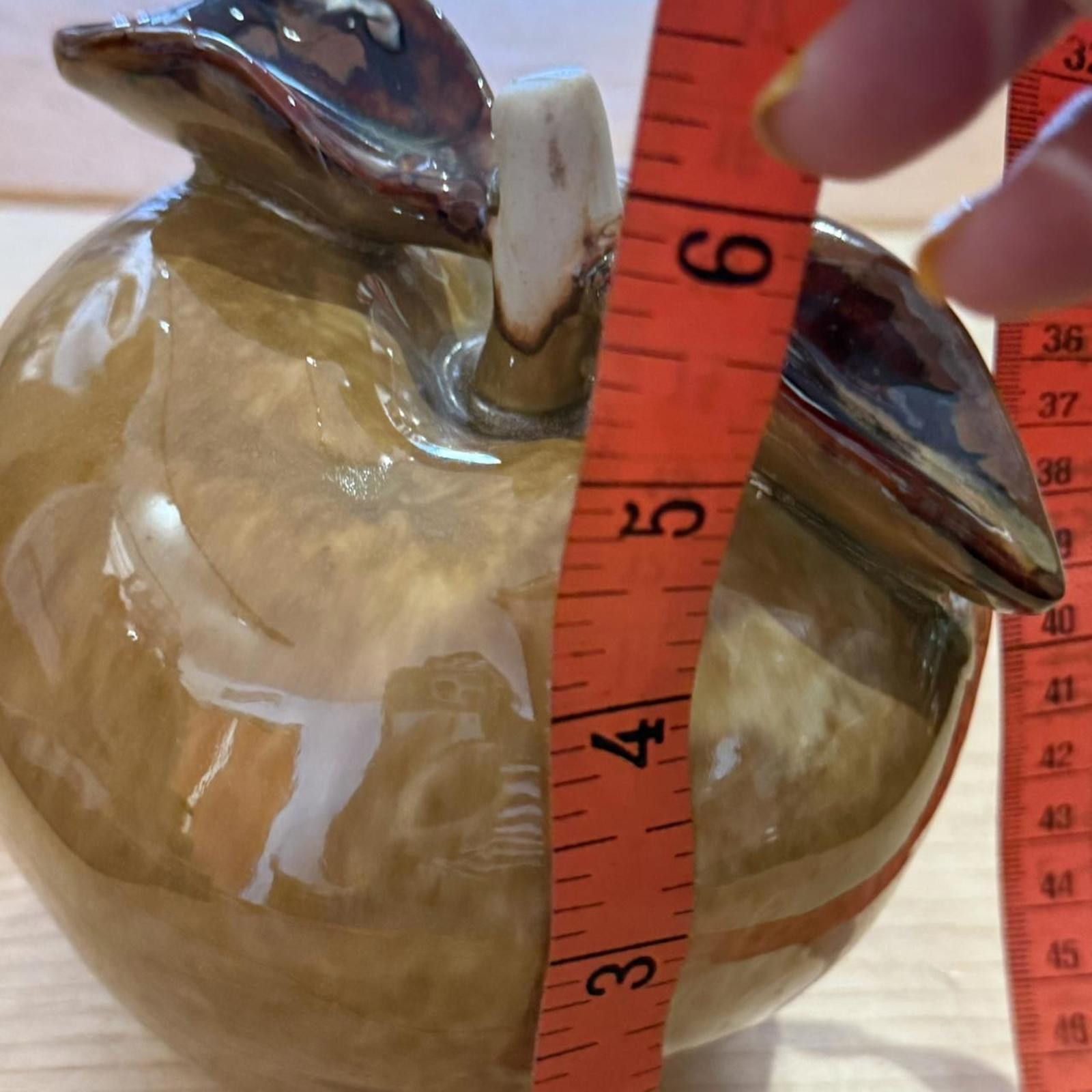 Other Large Ceramic Glazed Pottery Apple Size ONE SIZE - 5 Thumbnail