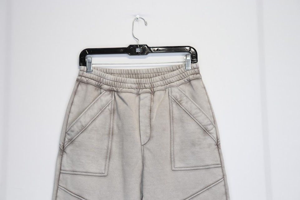 Balmain o1rshd1 Bike Drawstring Jogger / Sweatpants in Grey(White) Size US 32 / EU 48 - 3 Thumbnail
