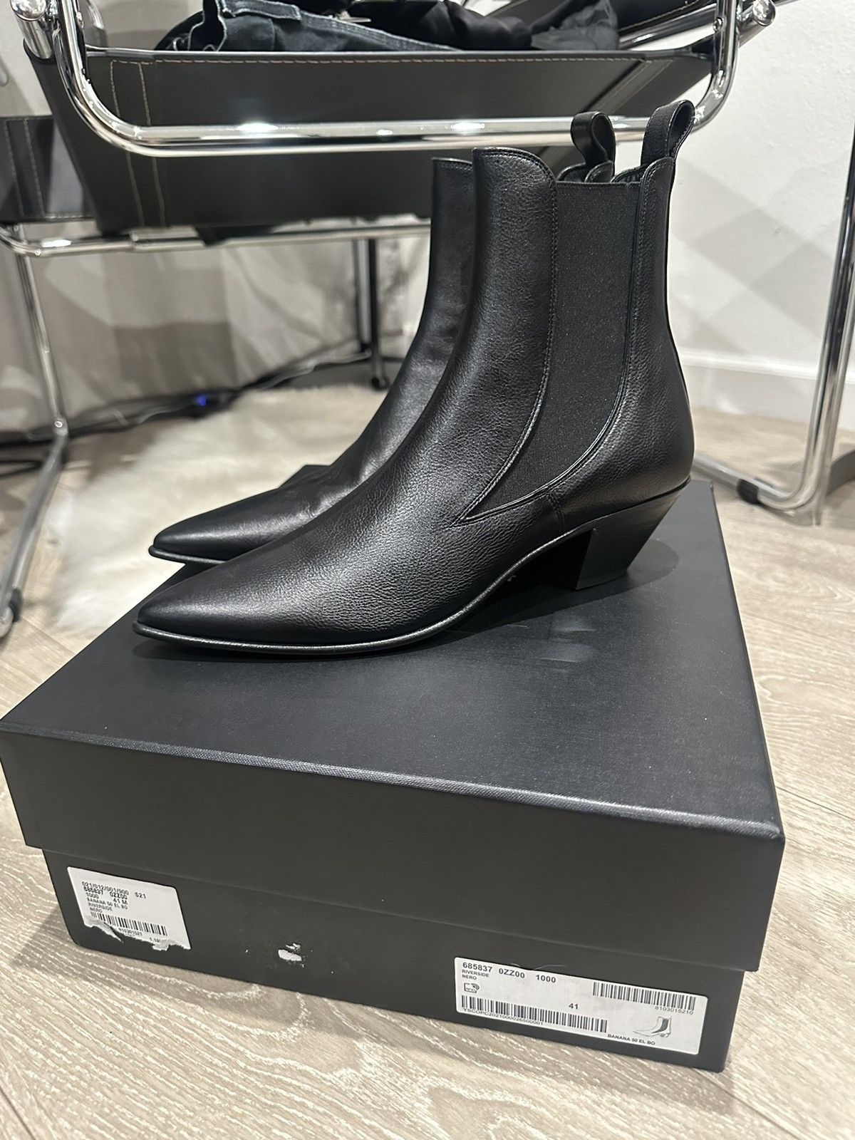 Saint Laurent Paris $1195 BNIB Ellis 50 Banana Boots 41 | Grailed