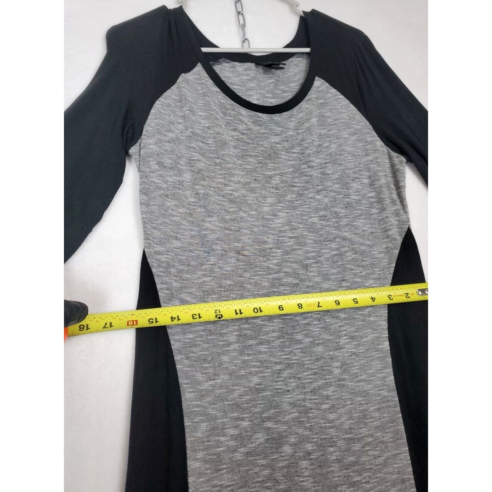 Mossimo Mossimo Maxi Dress Gray Black Color Block 3/4 Sleeve Jersey Knit Womens M Size M / US 6-8 / IT 42-44 - 7 Thumbnail