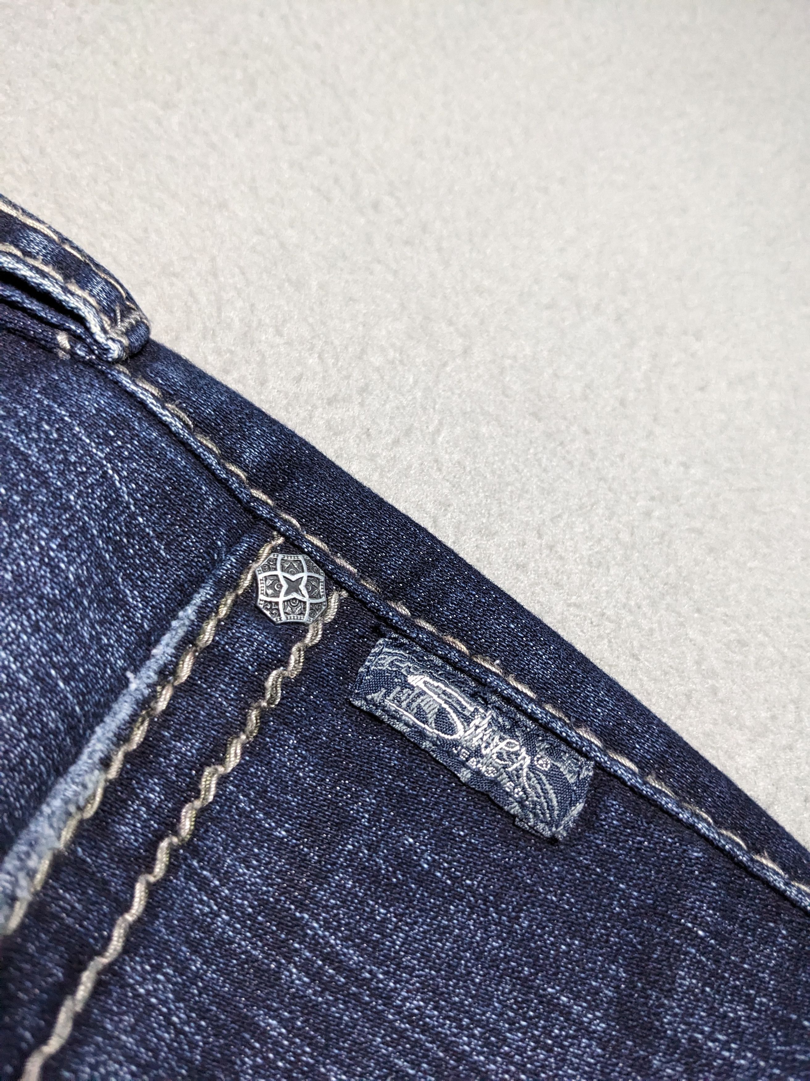 Silver Jeans Co. Silver Jeans Suki Surplus 30x32 Bootcut Denim Flap Pocket Size 30" / US 8 / IT 44 - 7 Thumbnail