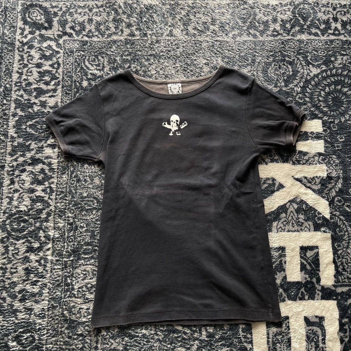 Chrome Heartsダガージップcroptop tee ブラックビンテージ Chrome hearts womens crop - Gem