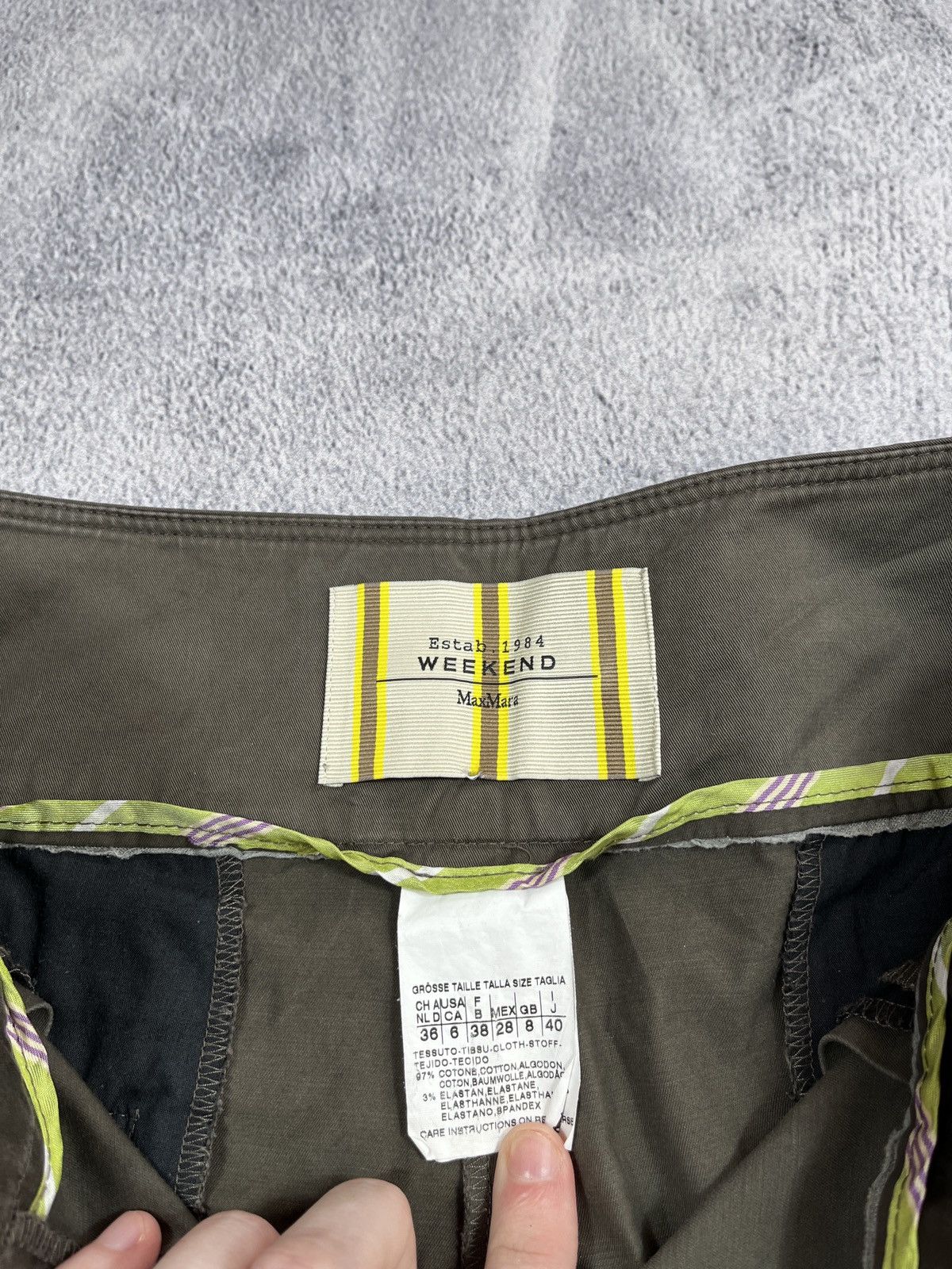 Weekend Max Mara Vintage Y2K Max Mara Weekend wide washed classic trousers Size 28" / US 6 / IT 42 - 7 Thumbnail