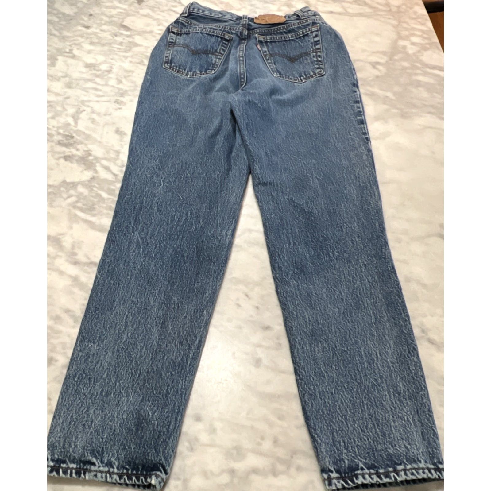 Levi's VINTAGE Levi’s 17501-0112 Women’s 11 W28xL29 Button Fly Nice Fade Made USA Denim Pants 1980s Blue Rockabilly Womens Size ONE SIZE - 5 Thumbnail