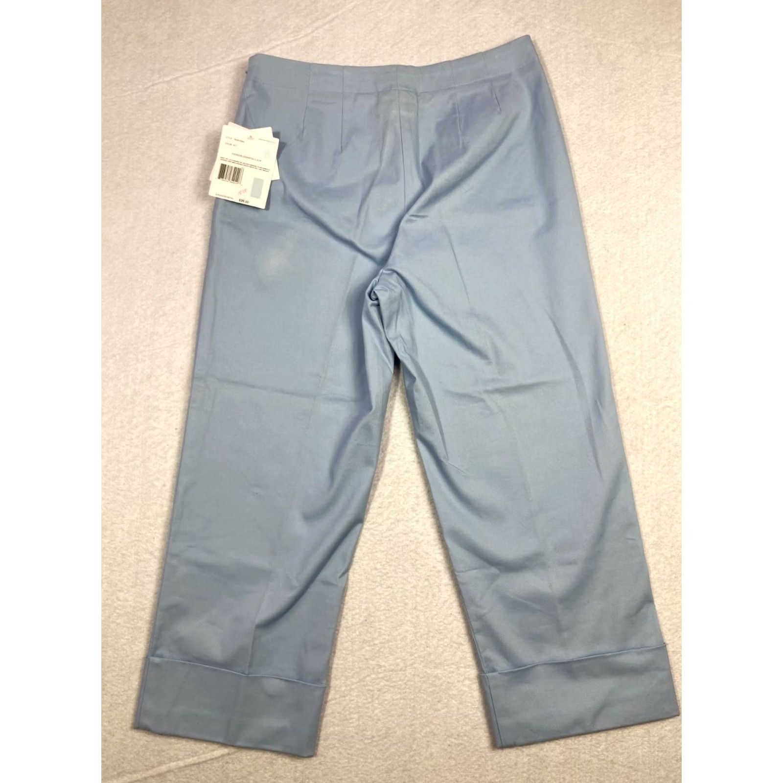 Liz Claiborne Liz Claiborne Womens Blue Stretch Have to Have Michaela Pants NWT Size 6 Size 28" / US 6 / IT 42 - 6 Thumbnail