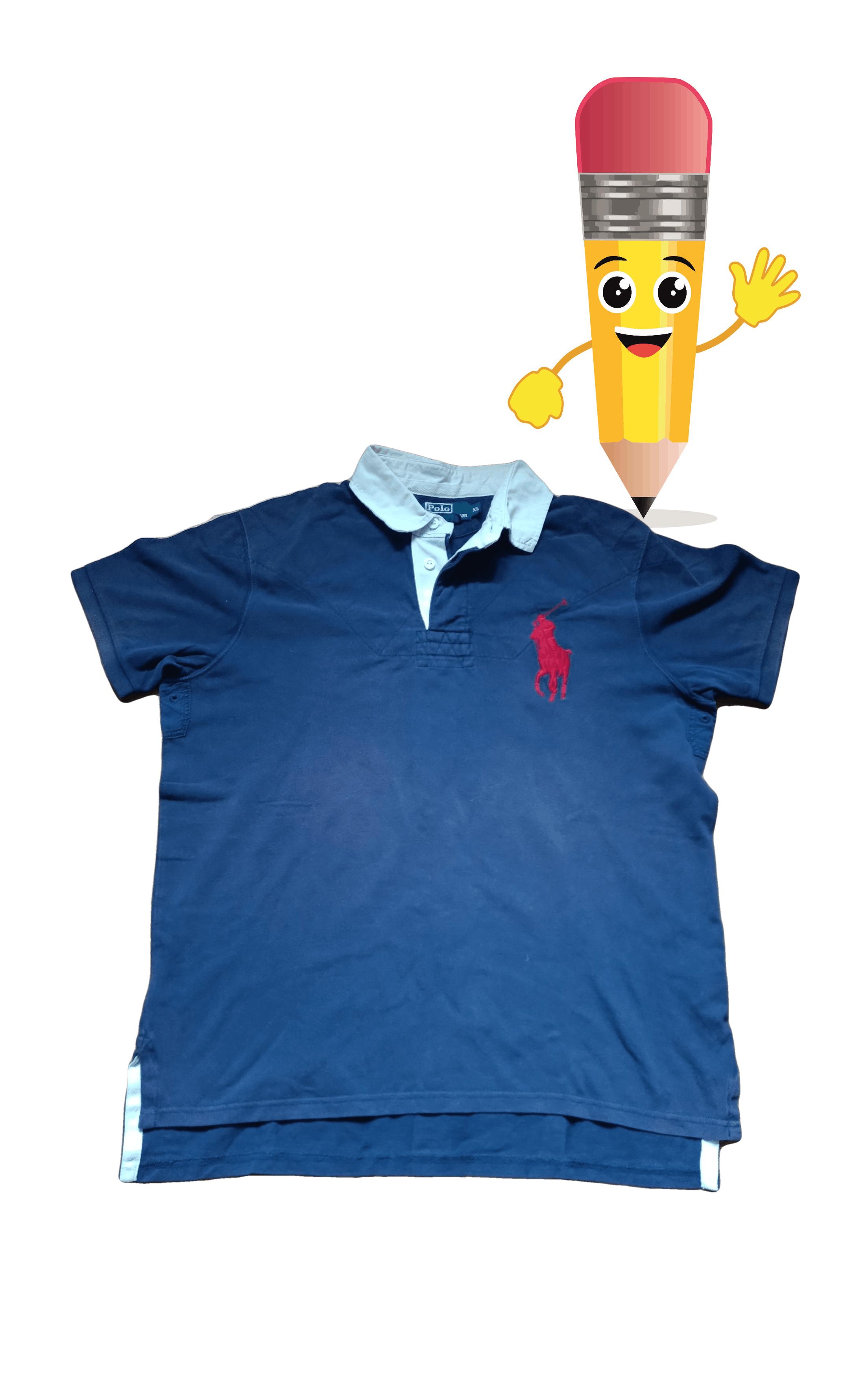 Polo Ralph Lauren × Vintage Vintage Polo Ralph Lauren Horse Blue Big Logo Size US XL / EU 56 / 4 - 1 Thumbnail