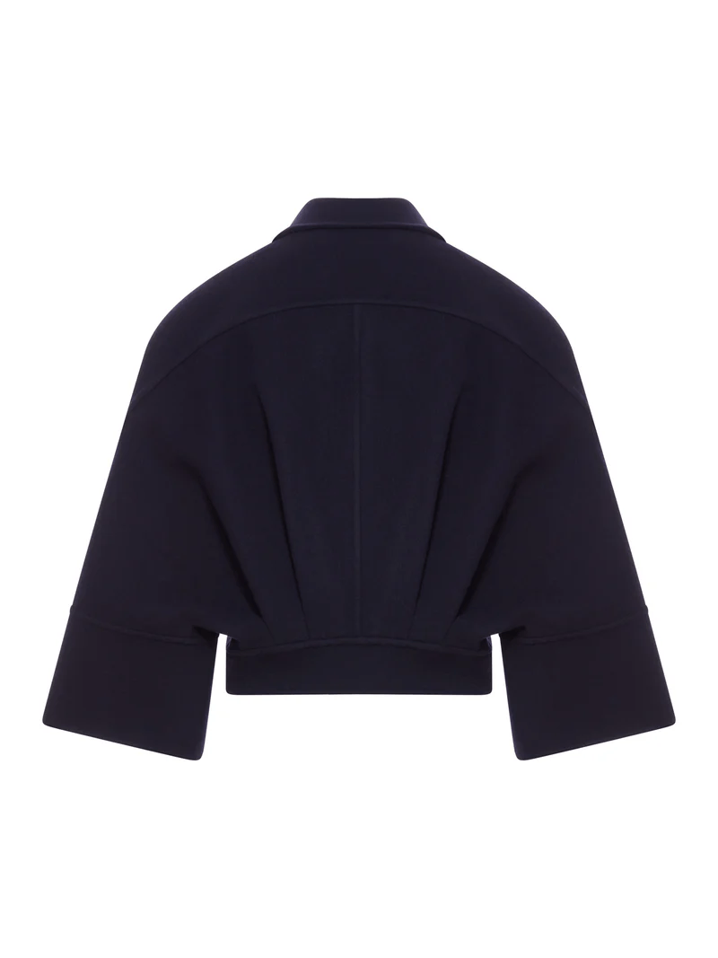 Dior DIOR Blue Cropped Wool Coat New & Authentic Size ONE SIZE - 1 Thumbnail