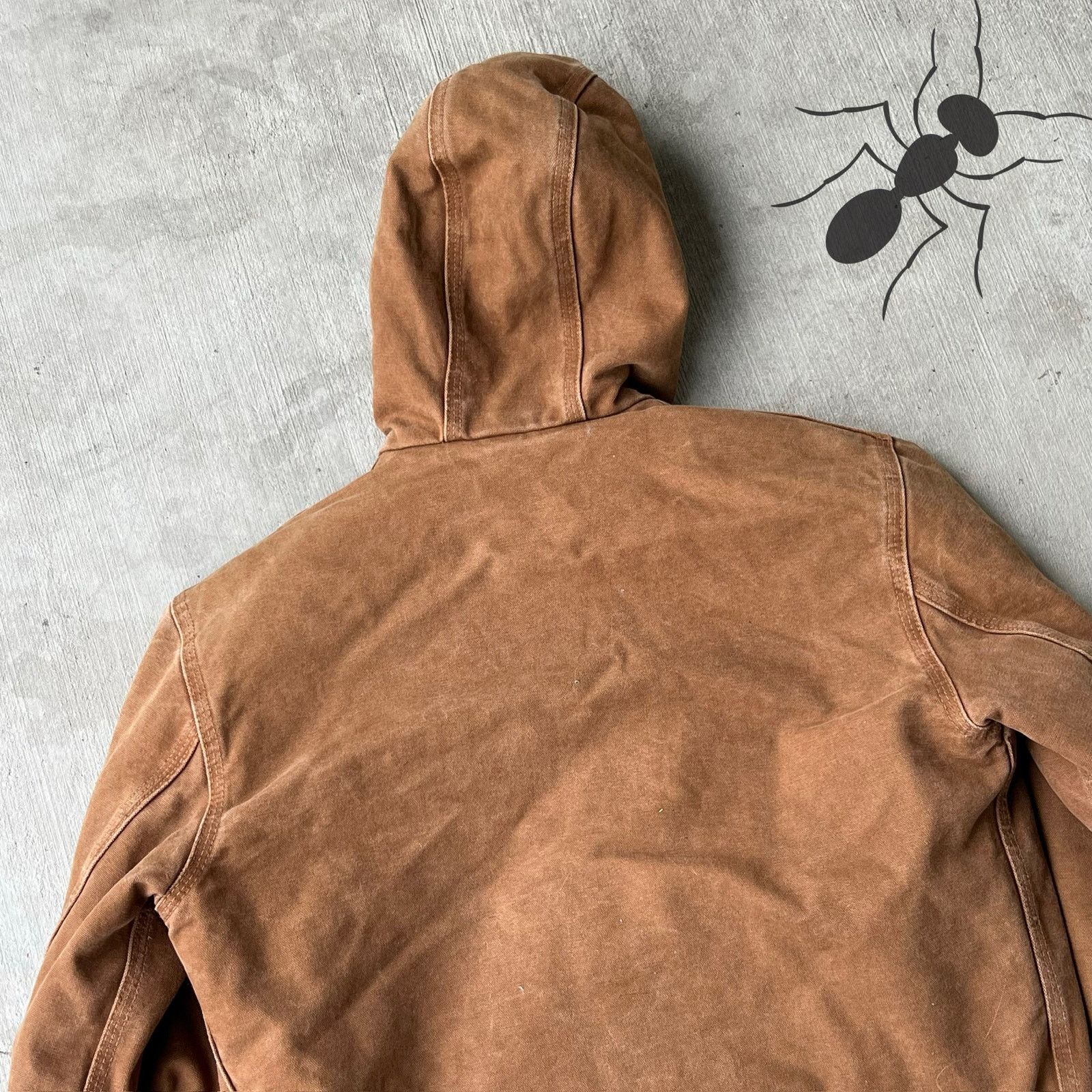 Carhartt × Vintage Carhartt WOMENS WJ130 BRN brown hooded work wear jacket Size US S / EU 44-46 / 1 - 6 Thumbnail