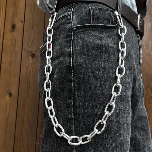 Jewelry Aluminum Buckle Thick Pants Chain, Wallet Chain Size ONE SIZE - 3 Thumbnail
