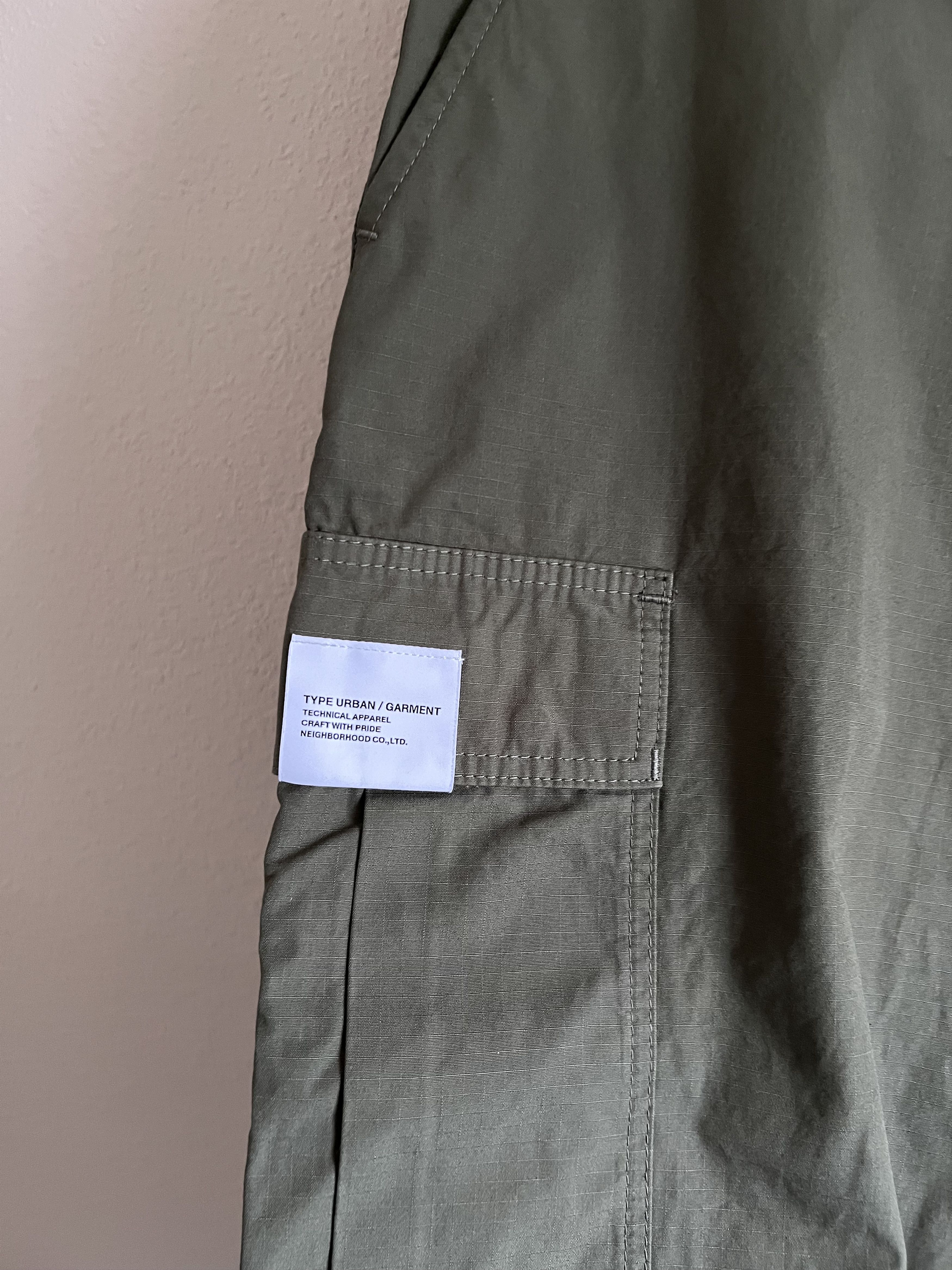 Neighborhood Neighborhood Wide Leg Cargo Pants in Olive Green Size US 33 - 4 Thumbnail