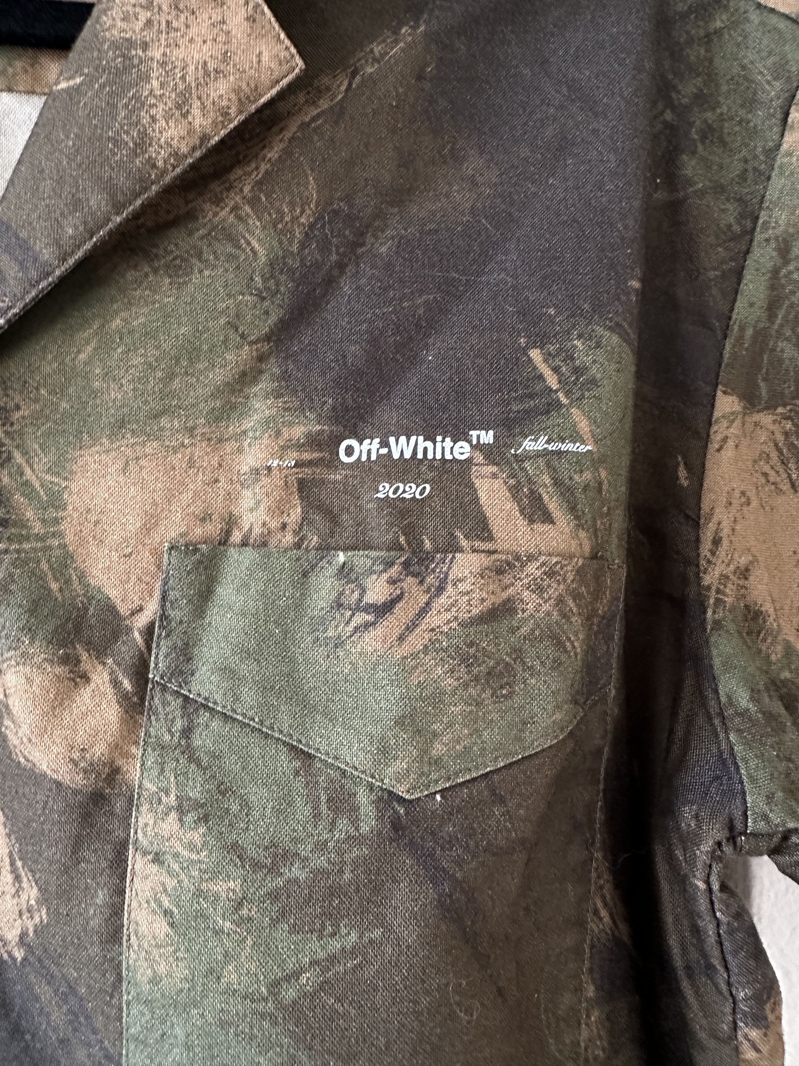 Off-White Off-White Incompiuto Camp Collar Shirt Size US S / EU 44-46 / 1 - 2 Thumbnail