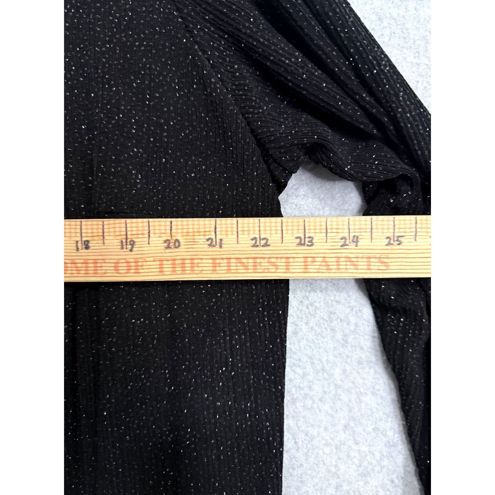 Vintage VINTAGE Cardigan Sweater Womens XL Black Glitter Open Front Knit Evening Longline Duster Size XL / US 12-14 / IT 48-50 - 5 Thumbnail