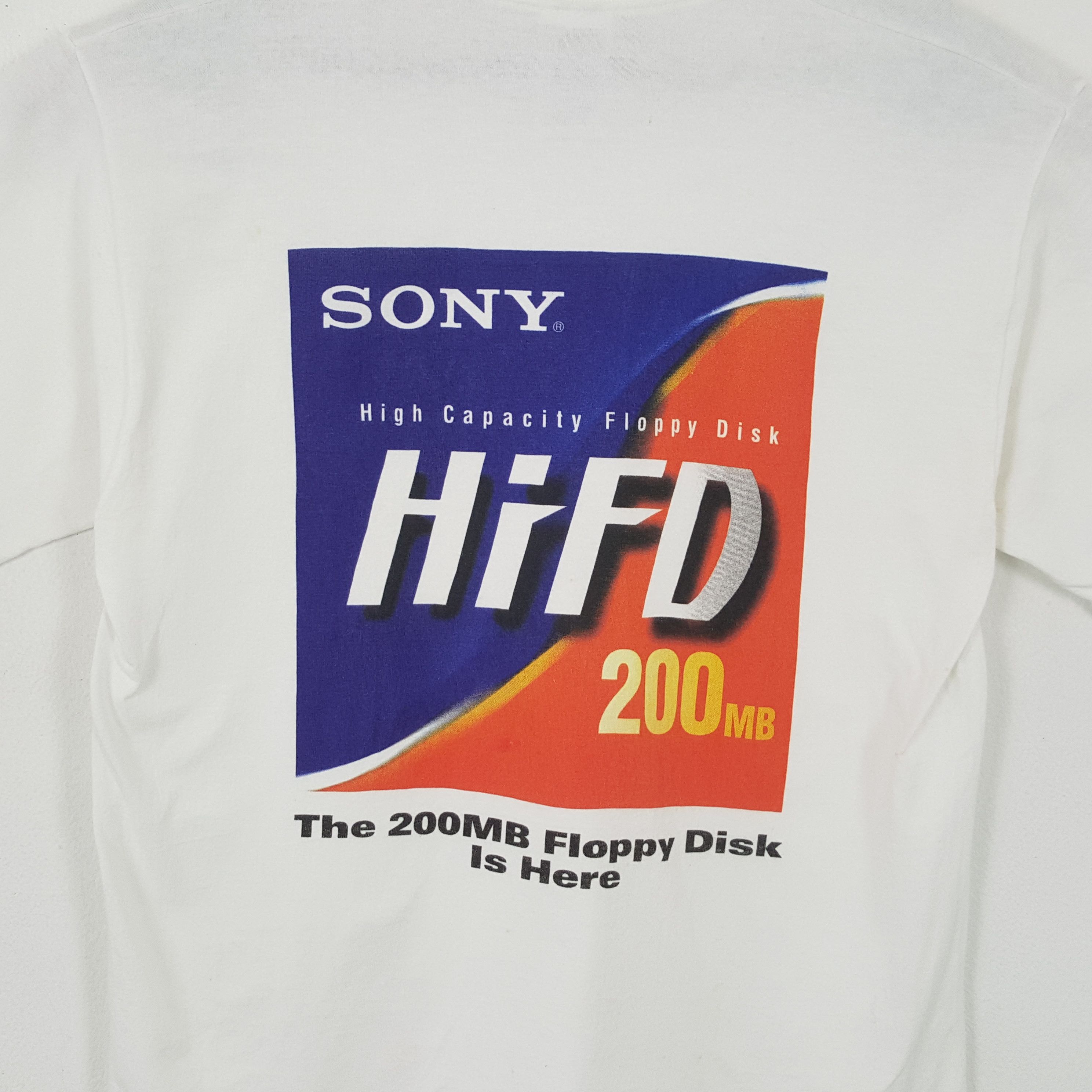 Sony × Vintage SONY Vintage White Tshirt Promotees Style Size US S / EU 44-46 / 1 - 2 Thumbnail