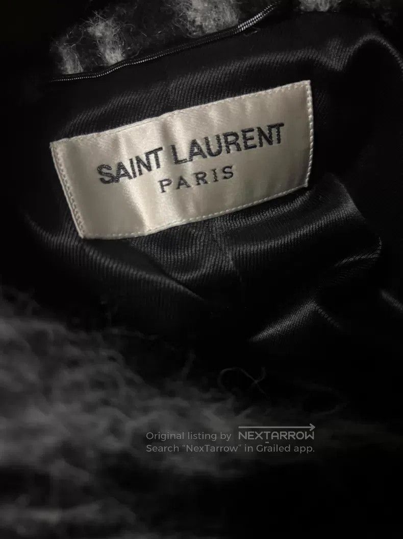 Saint Laurent Paris Saint Laurent Paris Black and grey fur coat Size US S / EU 44-46 / 1 - 7 Thumbnail