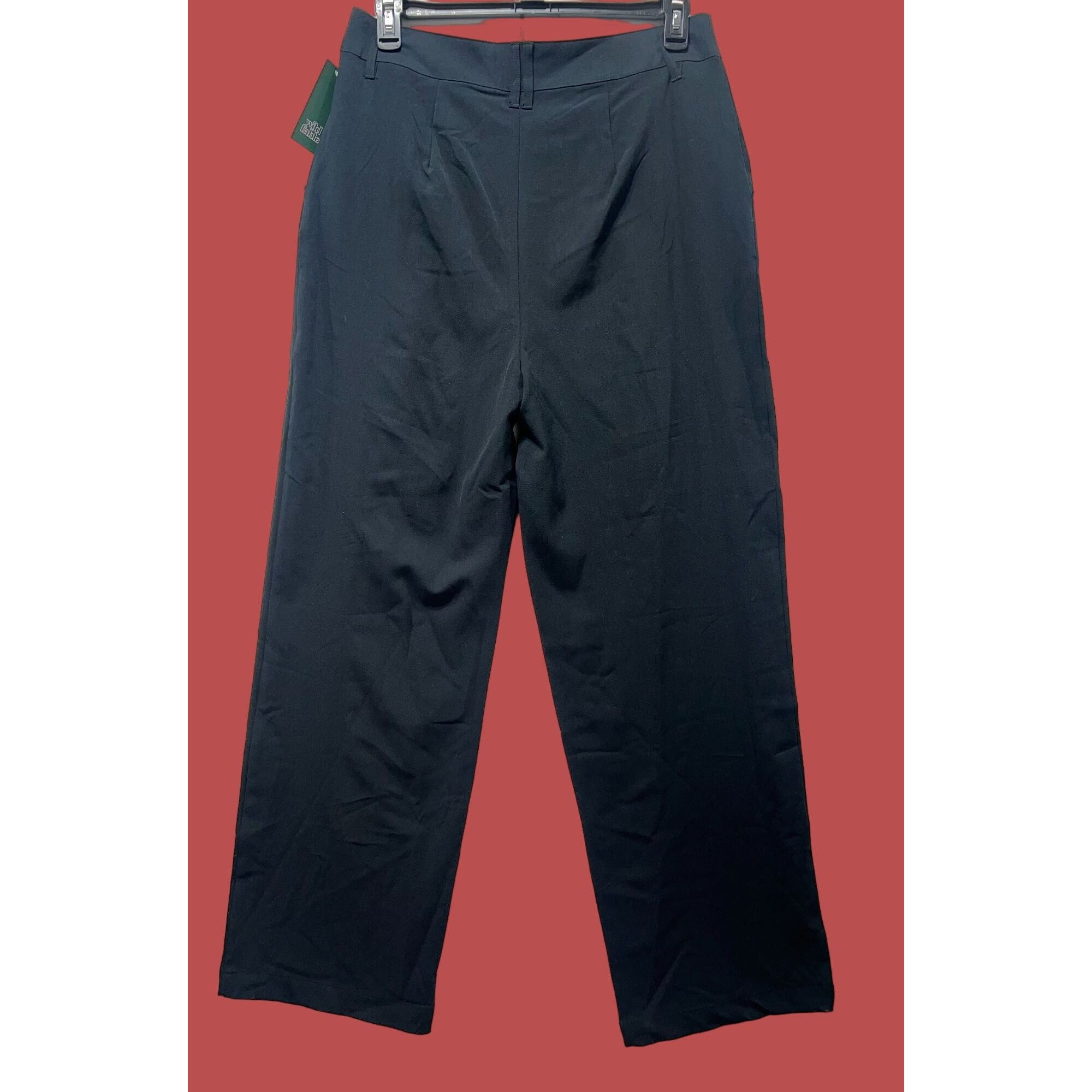 Other Wild Fable - Women's Wide Leg Trouser Pants - Black - 12 Size 34" / US 12 / IT 48 - 4 Thumbnail